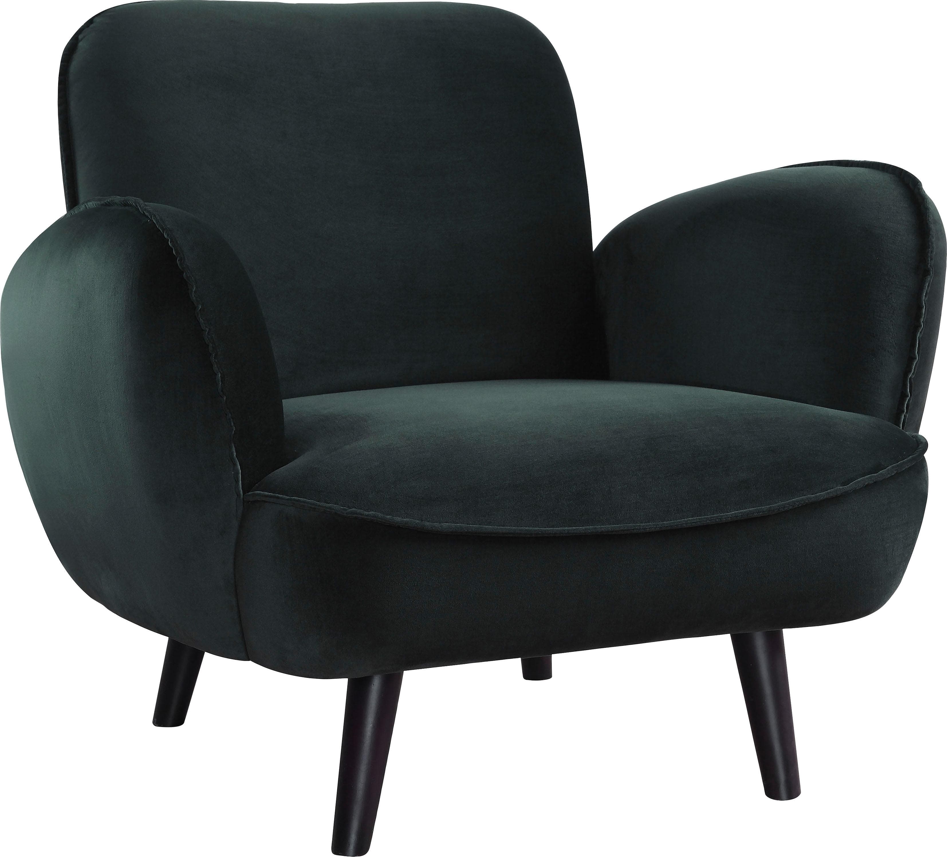 ATLANTIC HOME COLLECTION Sessel Ben Grün Samtstoff
