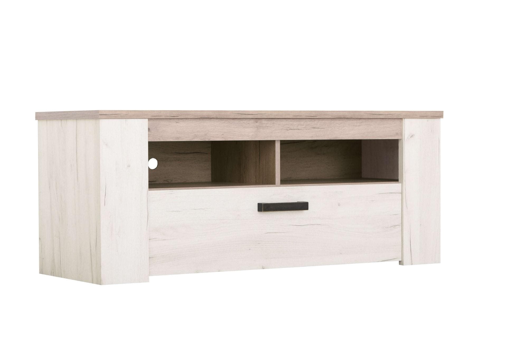 HOME AFFAIRE Kent Lowboard TV-Kommode Weiß Eiche