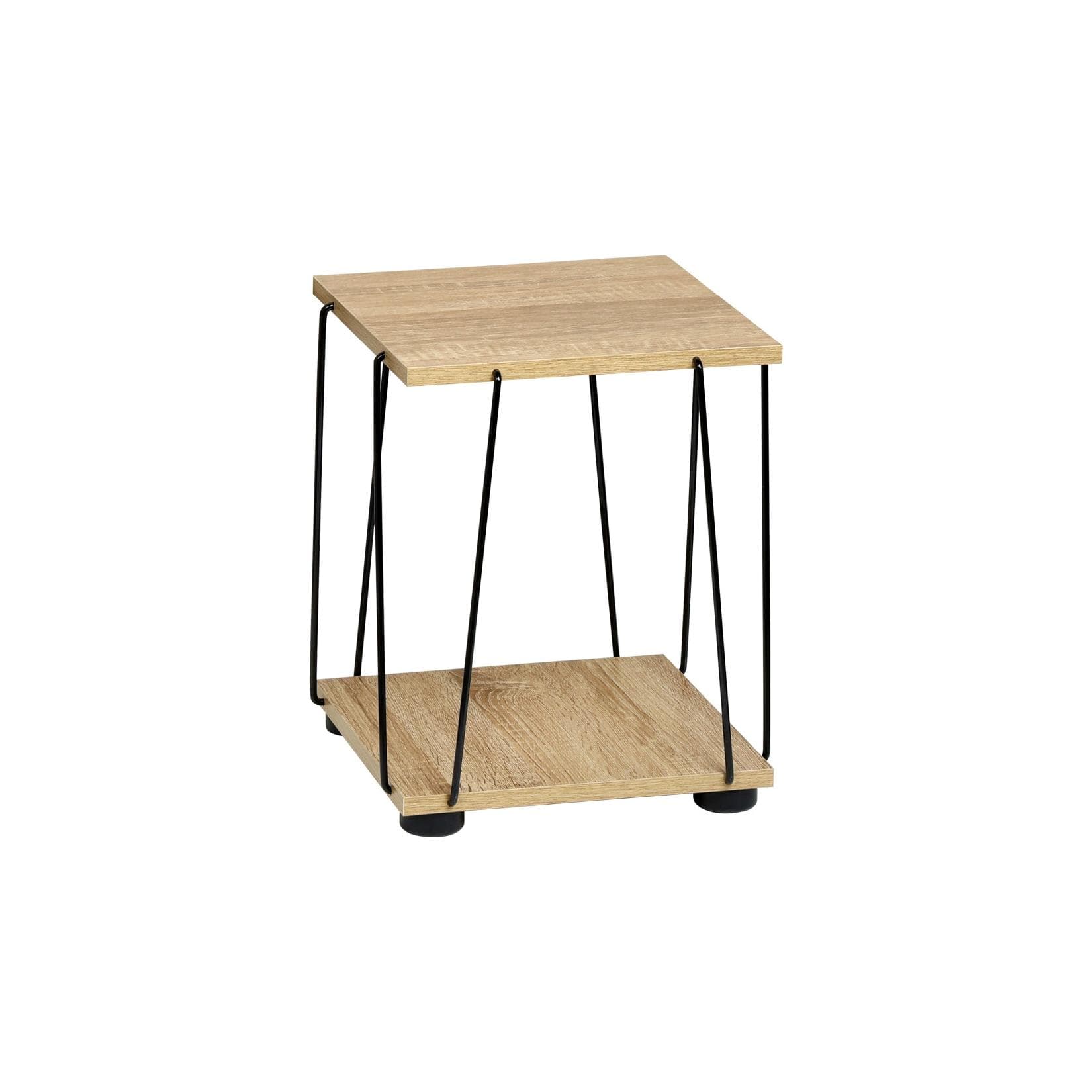 KESPER Beistelltisch mit 2 Ablagen in Eichenholzoptik