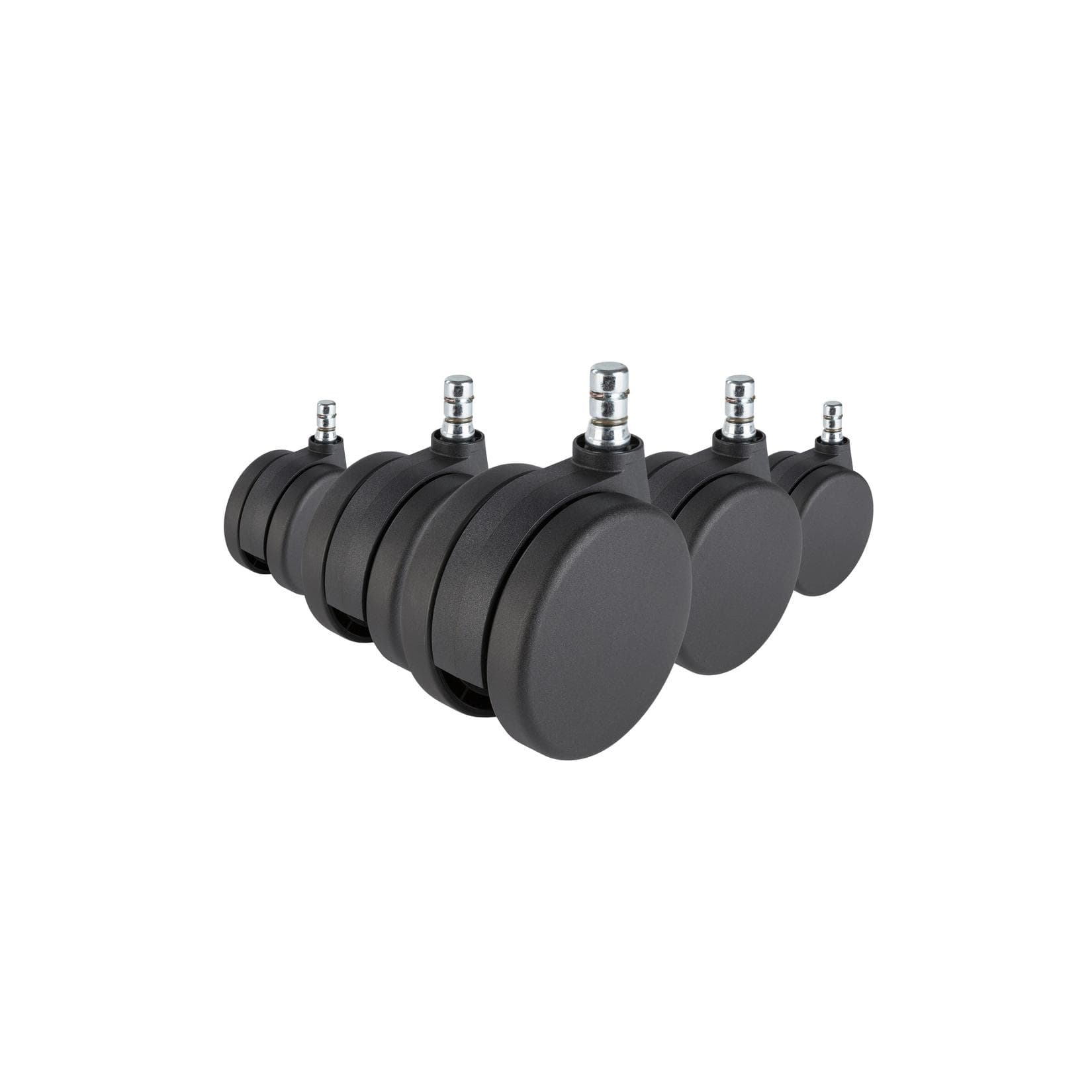No-Noise Stuhlrollen - 5er Set für Teppichböden (11mm/75mm)