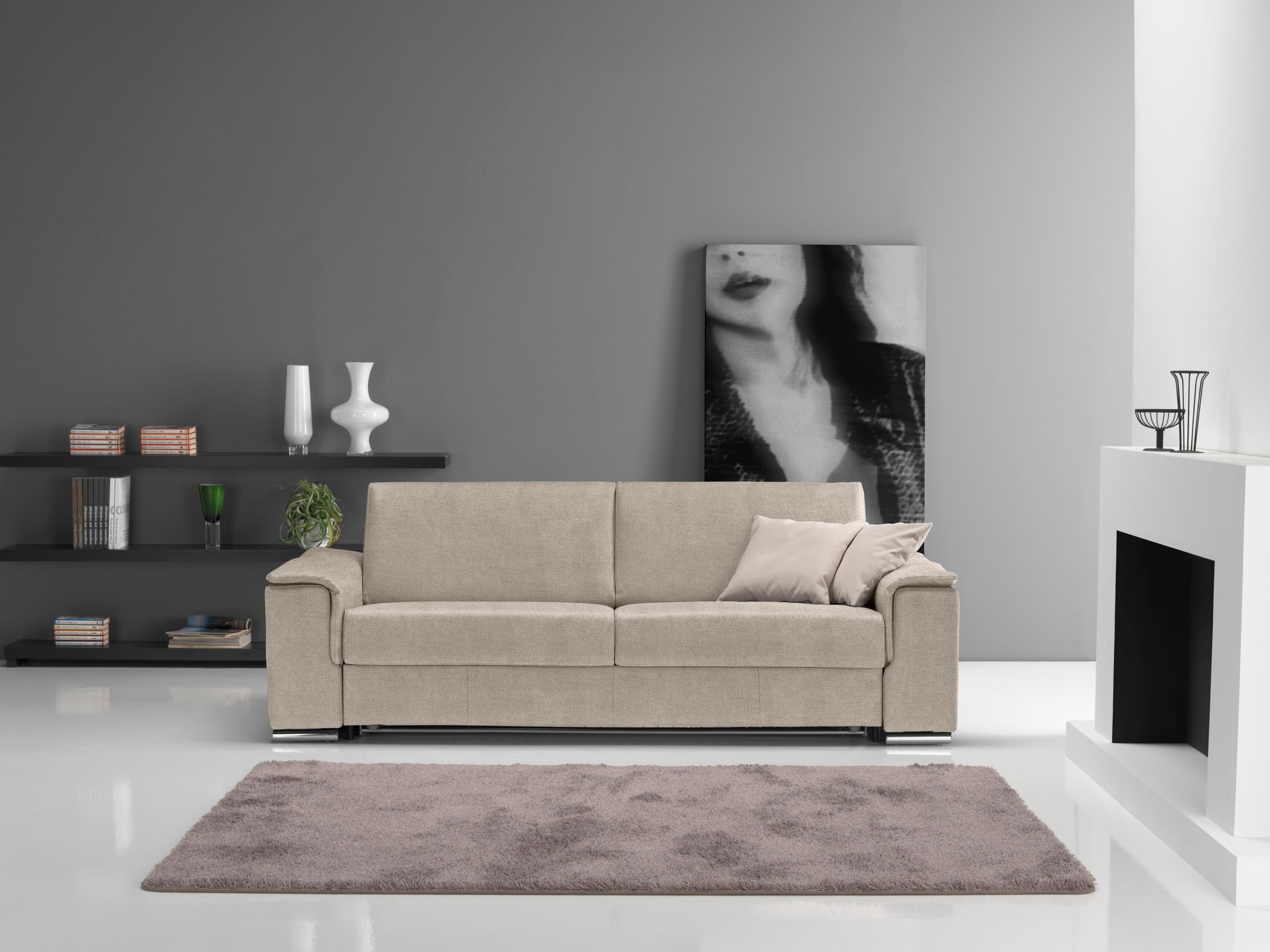 EGOITALIANO Schlafsofa Cecilia Modern Grau