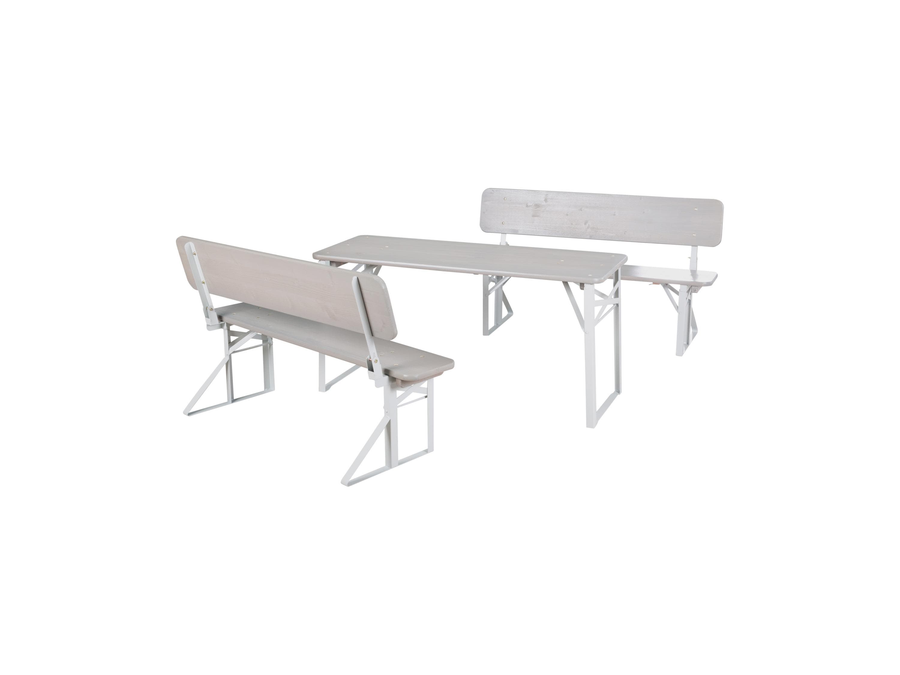 Holz Kindersitzgruppe mit Lehne - Klappbar für drinnen & draußen