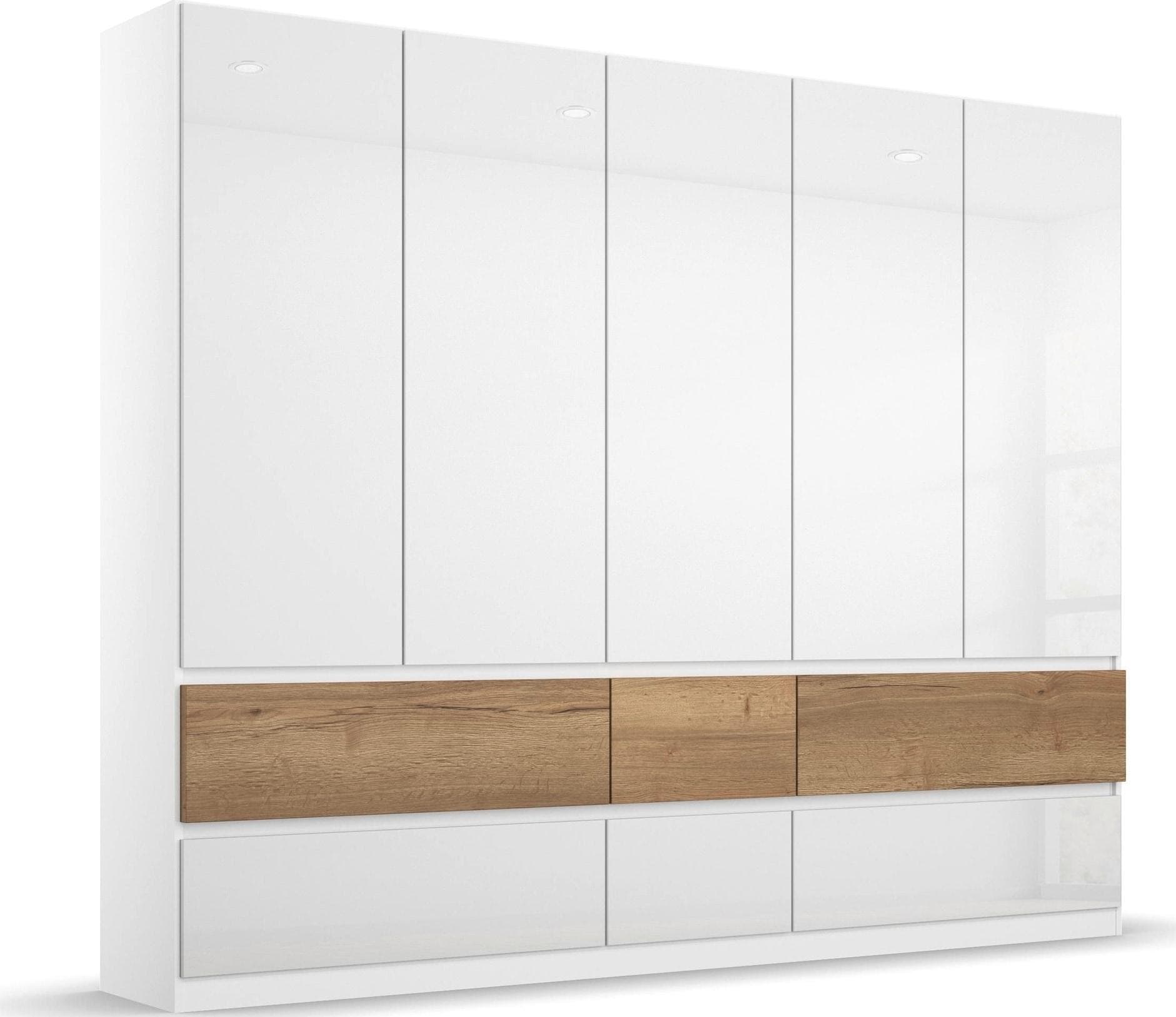 Rauch Winnipeg Drehtürenschrank Weiß Eiche Modern