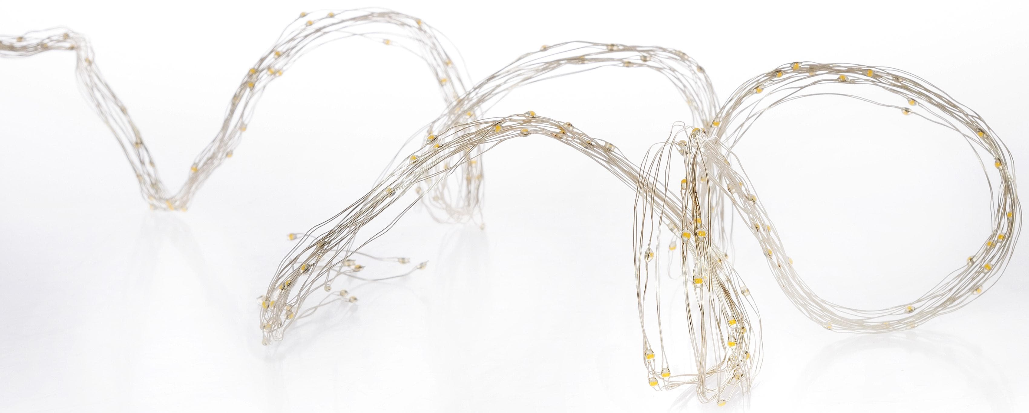MYFLAIR LED-Lichterkette Weihnachtsdeko Silber 180 LEDs