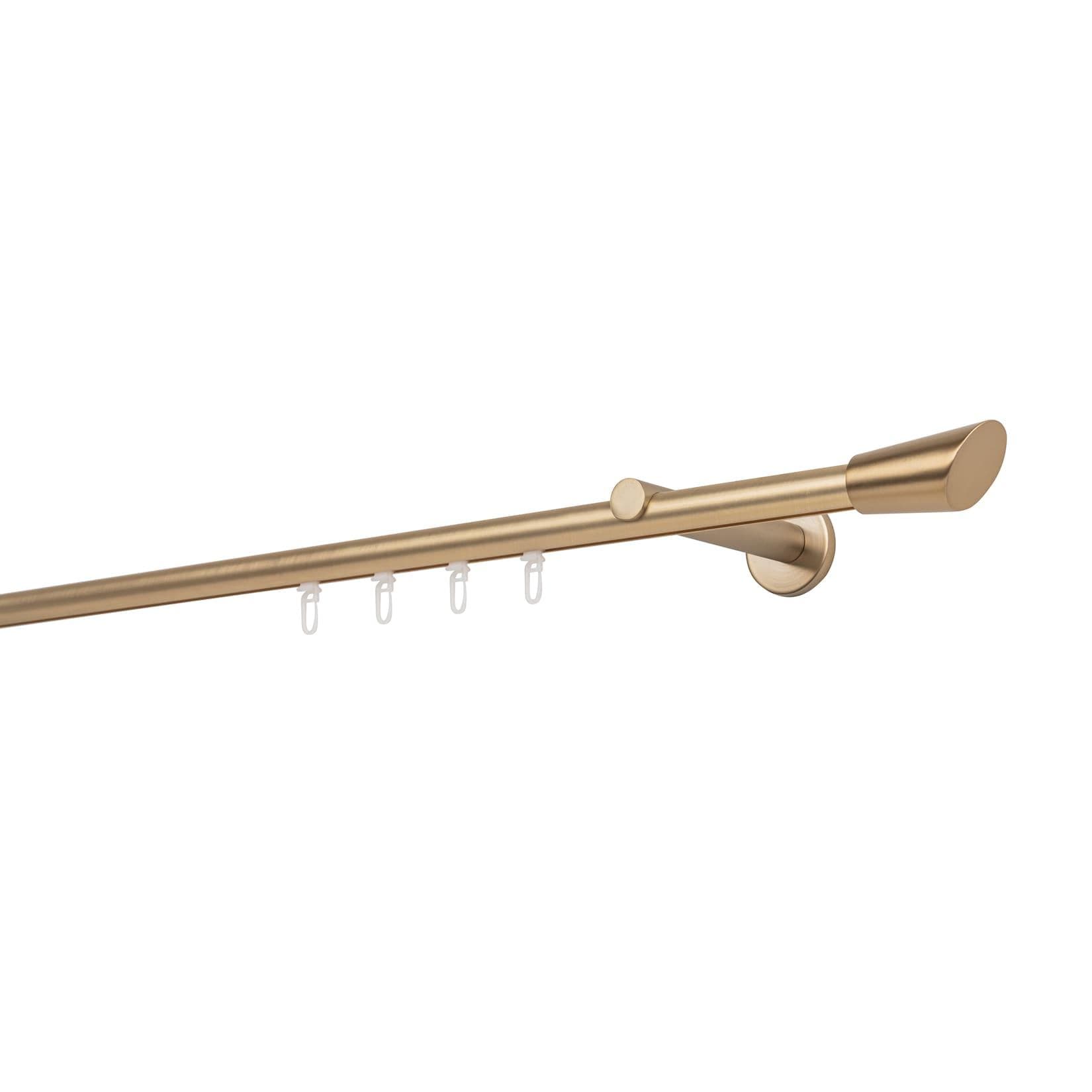 Ondeco Gardinenstange auf Maß Innenlauf Messing-Matt