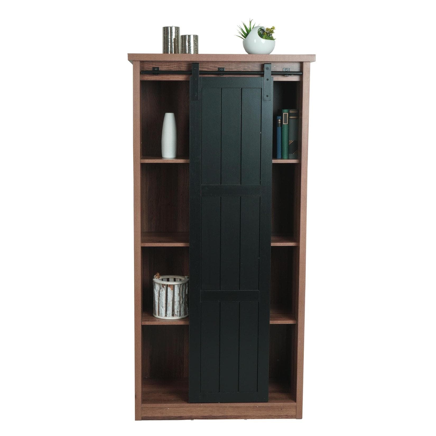 MCW Schrank K75 Industrial Highboard mit Schiebetüre und 8 Fächern