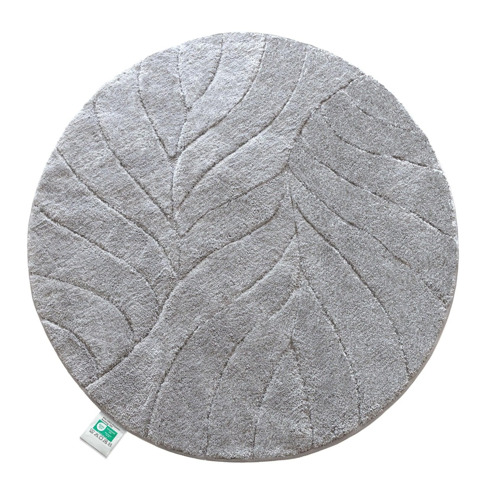 Floordirekt Badematte Maris Badteppich Rund Silber