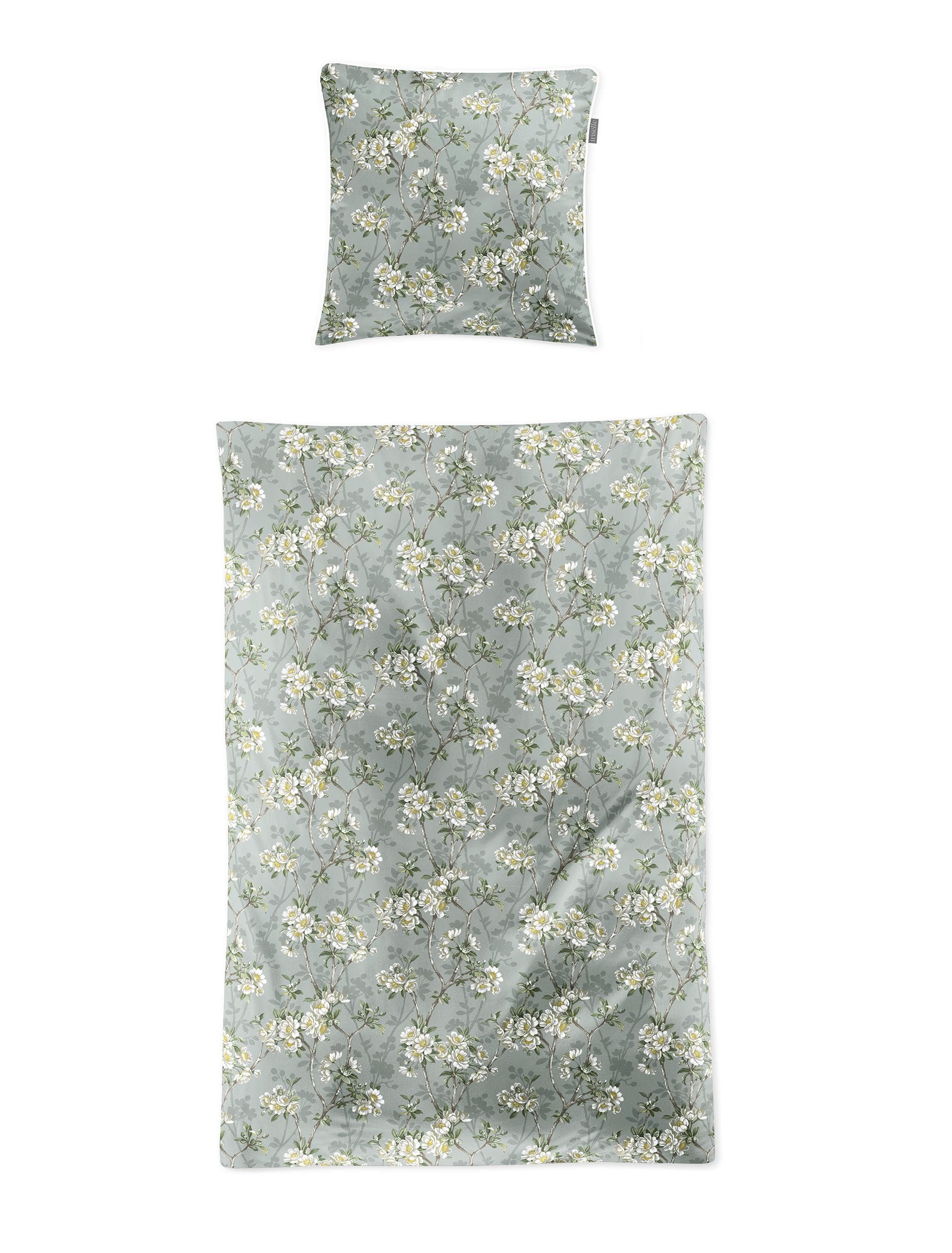 Irisette Tokio Bettwäsche - Seidiger Glanz in Jade