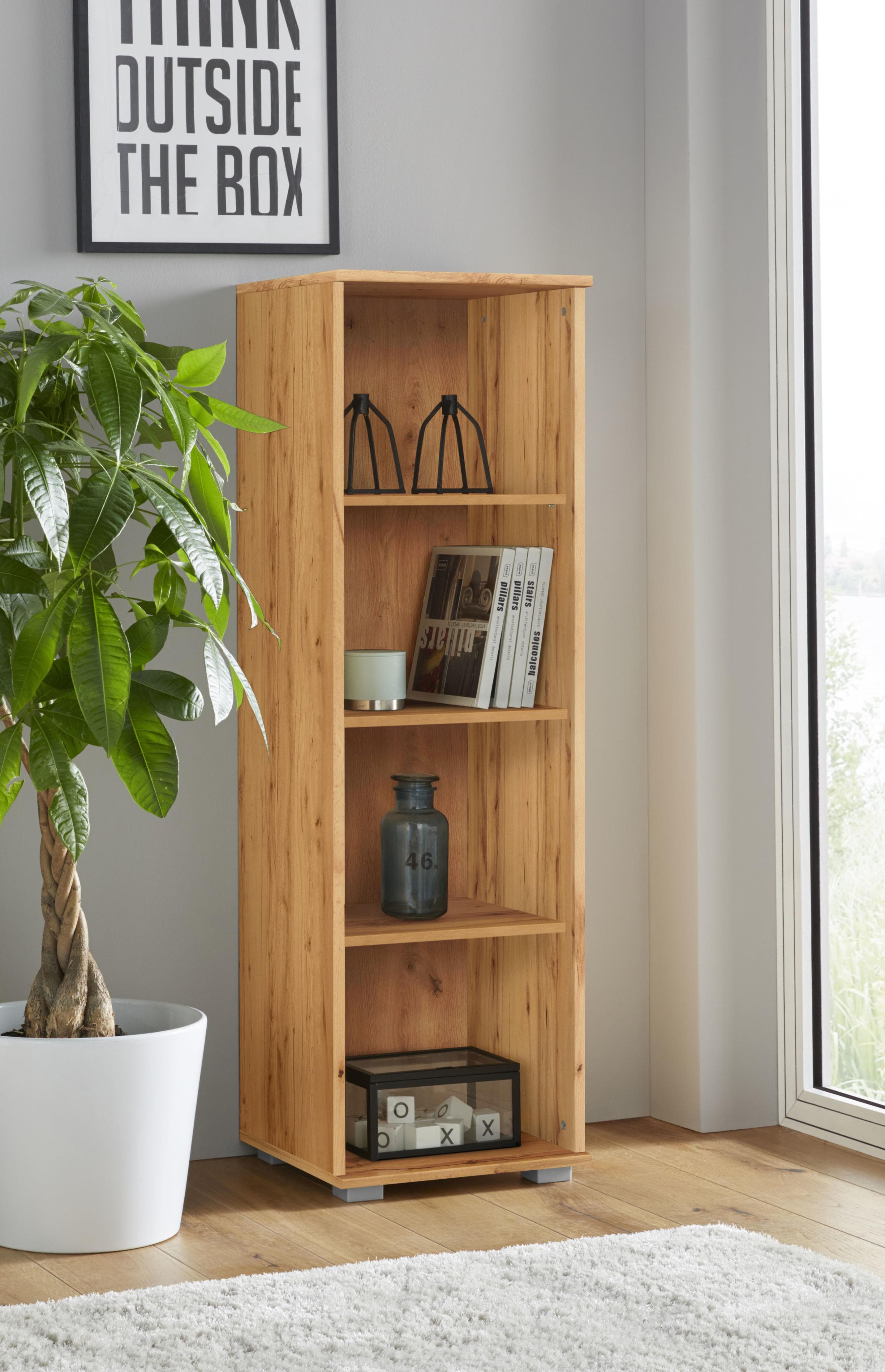 Standregal PRIESS Beige 41x135x38 cm Holzwerkstoff