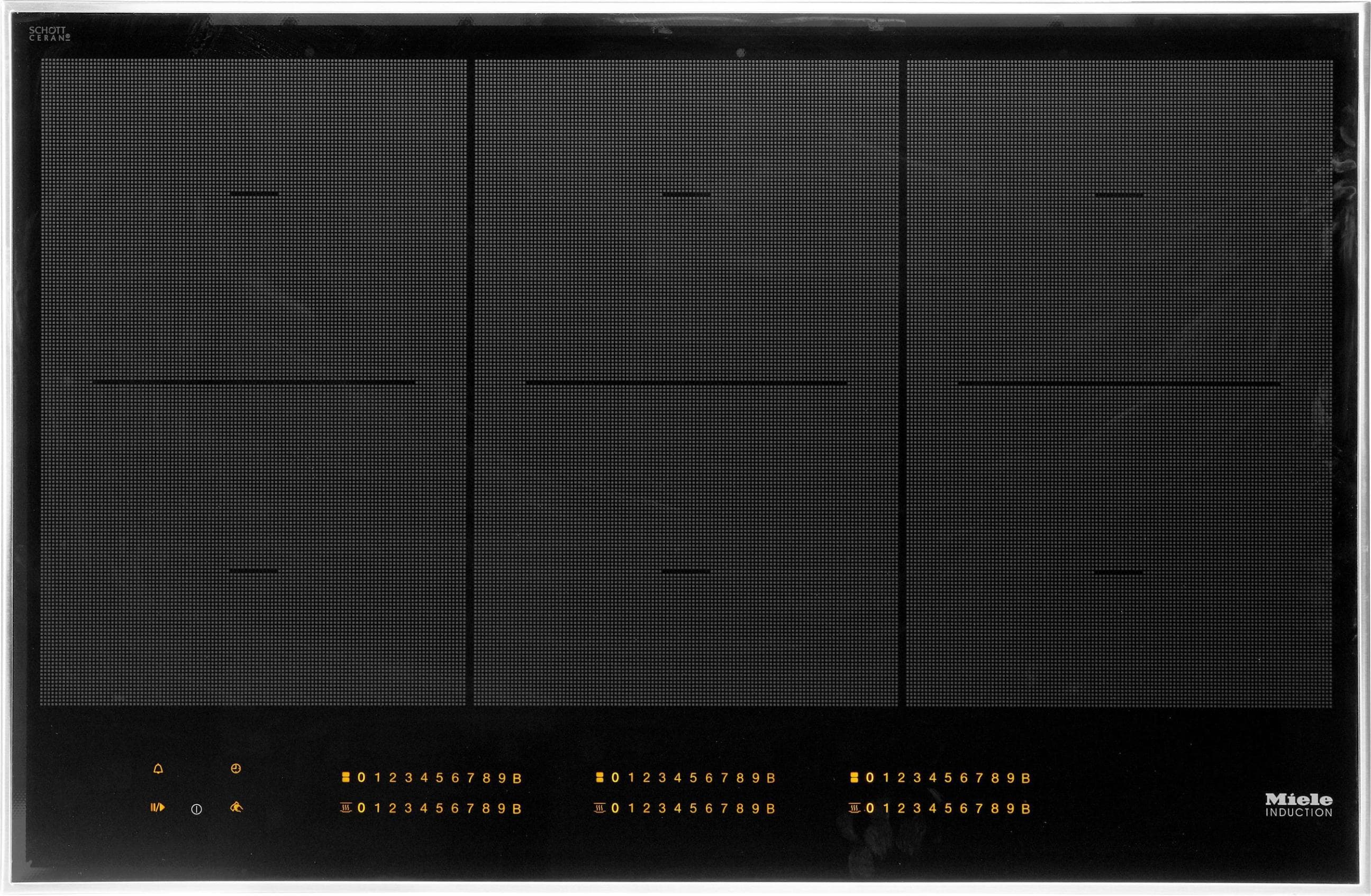 MIELE Flex-Induktions-Kochfeld KM 7575 FR Schwarz 6 Kochzonen