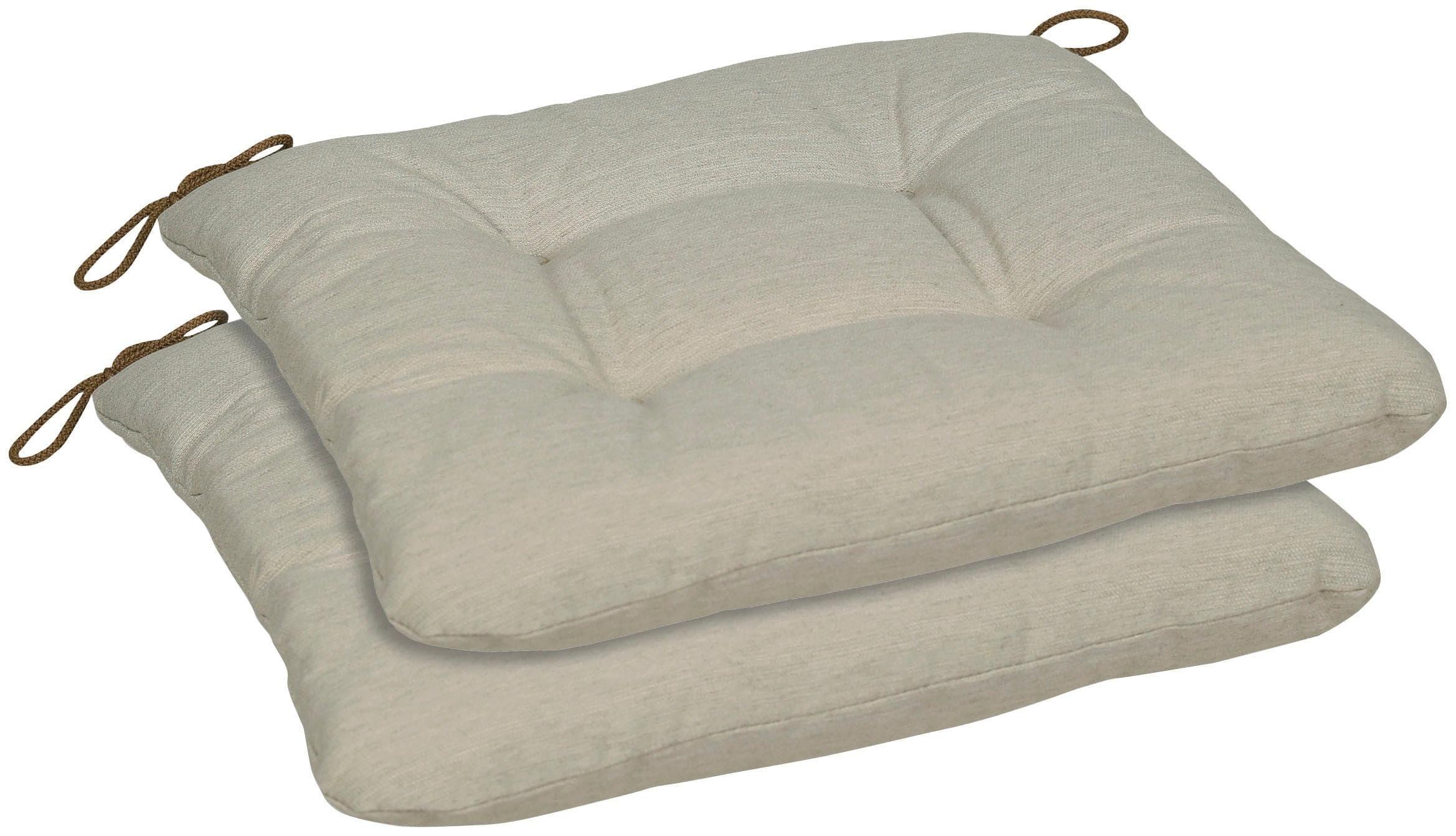GO-DE Sitzkissen Carina 2er Set Beige Polyester Gartenstuhlauflage