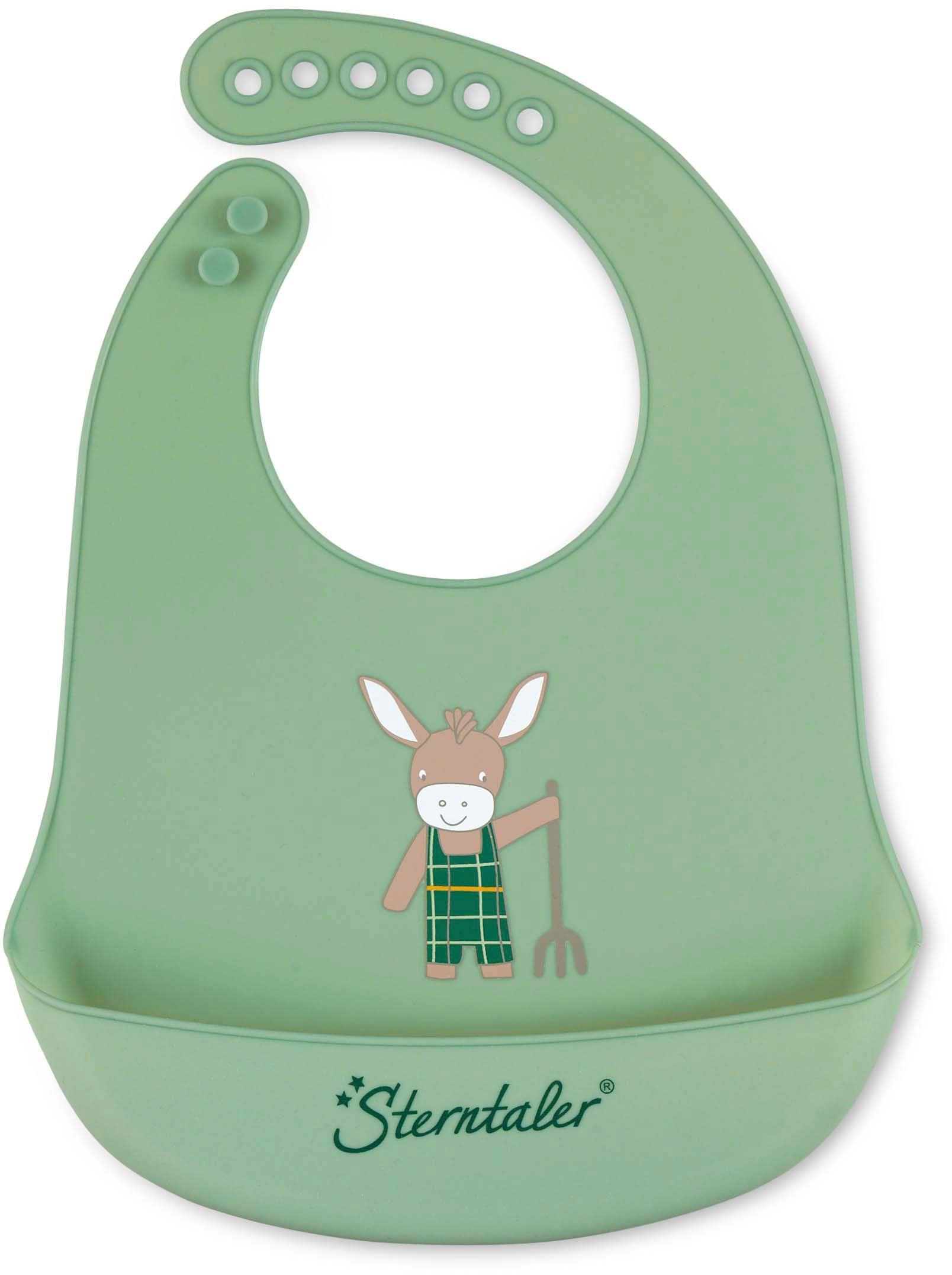 Lätzchen STERNTALER - Flexibles Silikon-Lätzchen mit Esel Motiv
