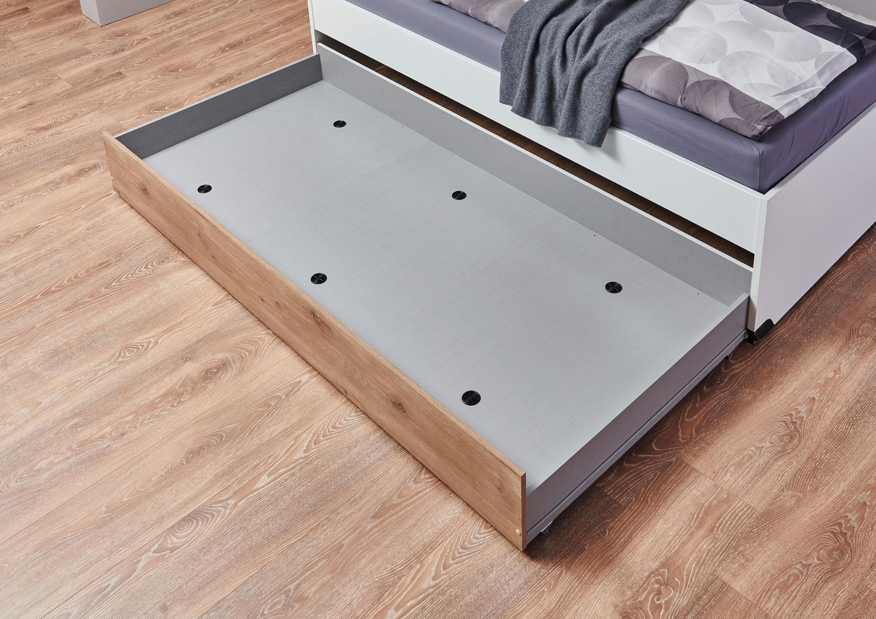 Bettschubkasten Viking Oak Nachbildung, beige, Spanplatte