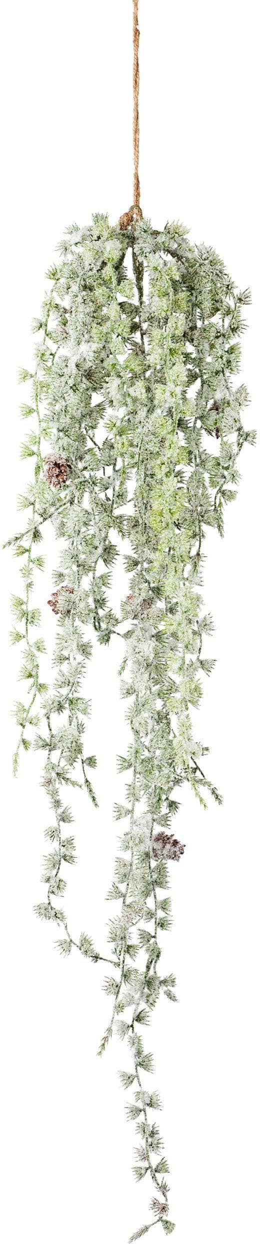 Creativ Green Winterliche Kunstpflanze Weihnachtsdeko Grün Hängezweige
