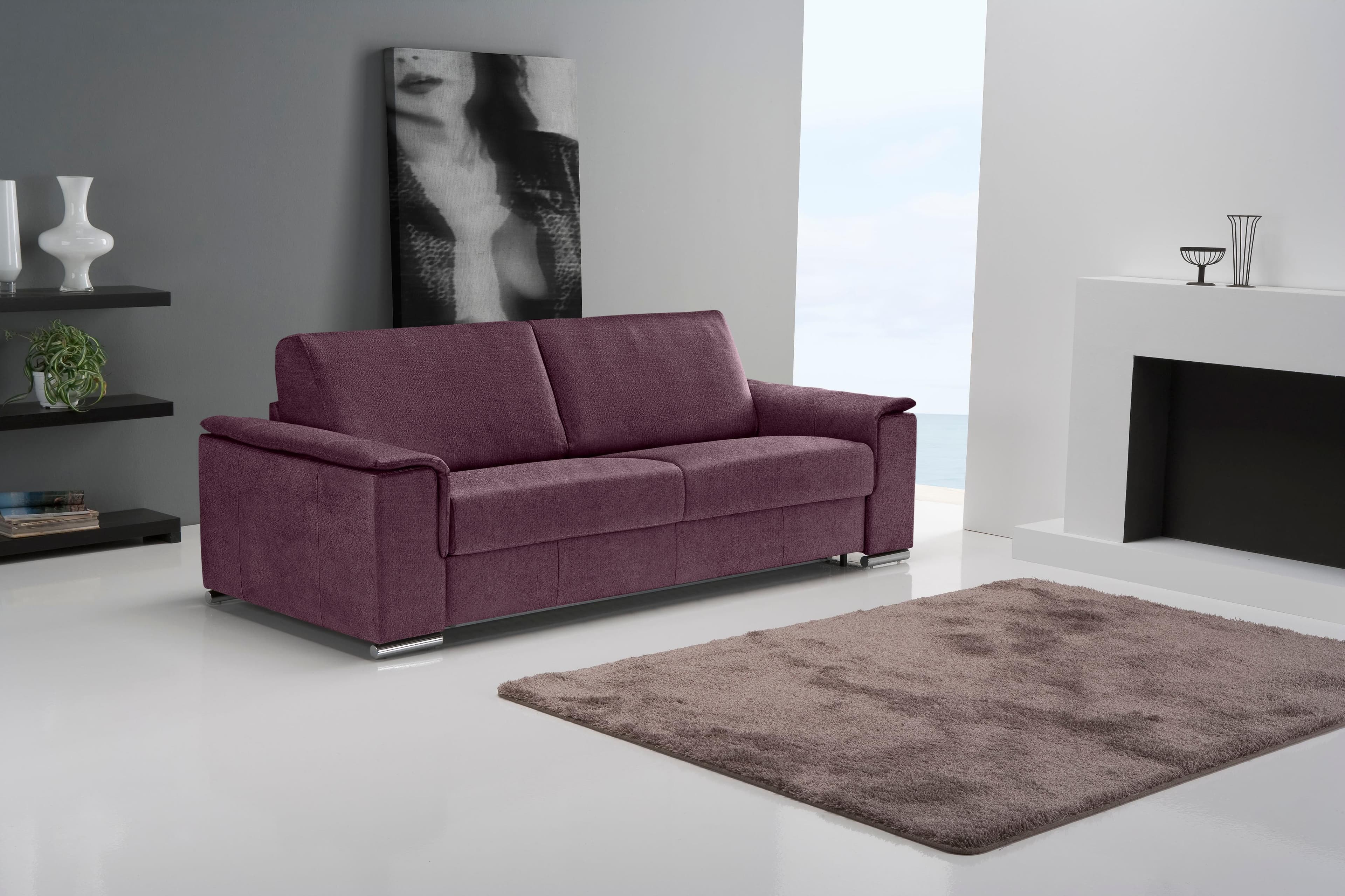 EGOITALIANO Schlafsofa Cecilia Lila Modern & Elegant
