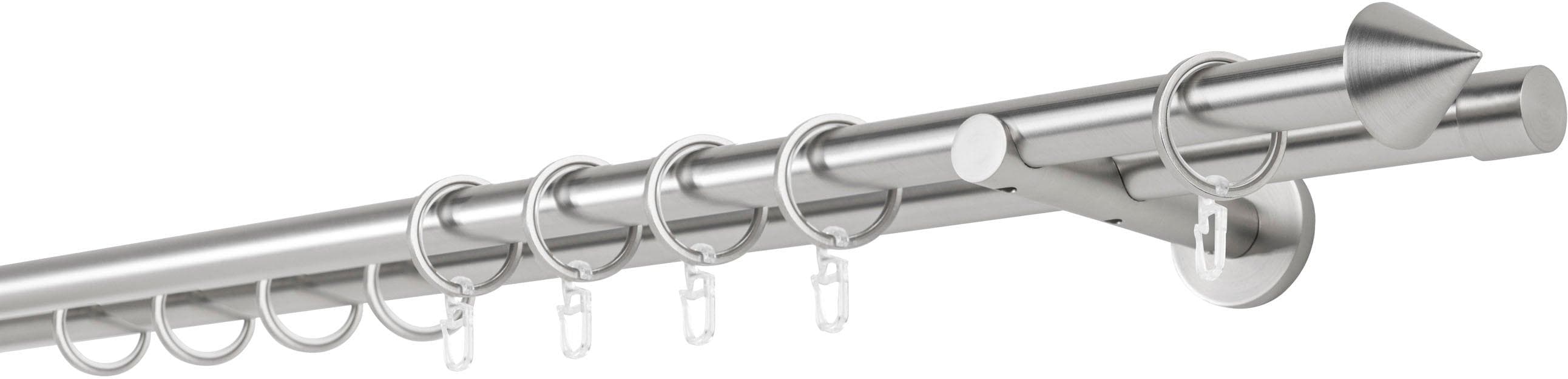 Gardinenstange MYDECO 20mm Cone Wandträger 12 cm Silber Aluminium