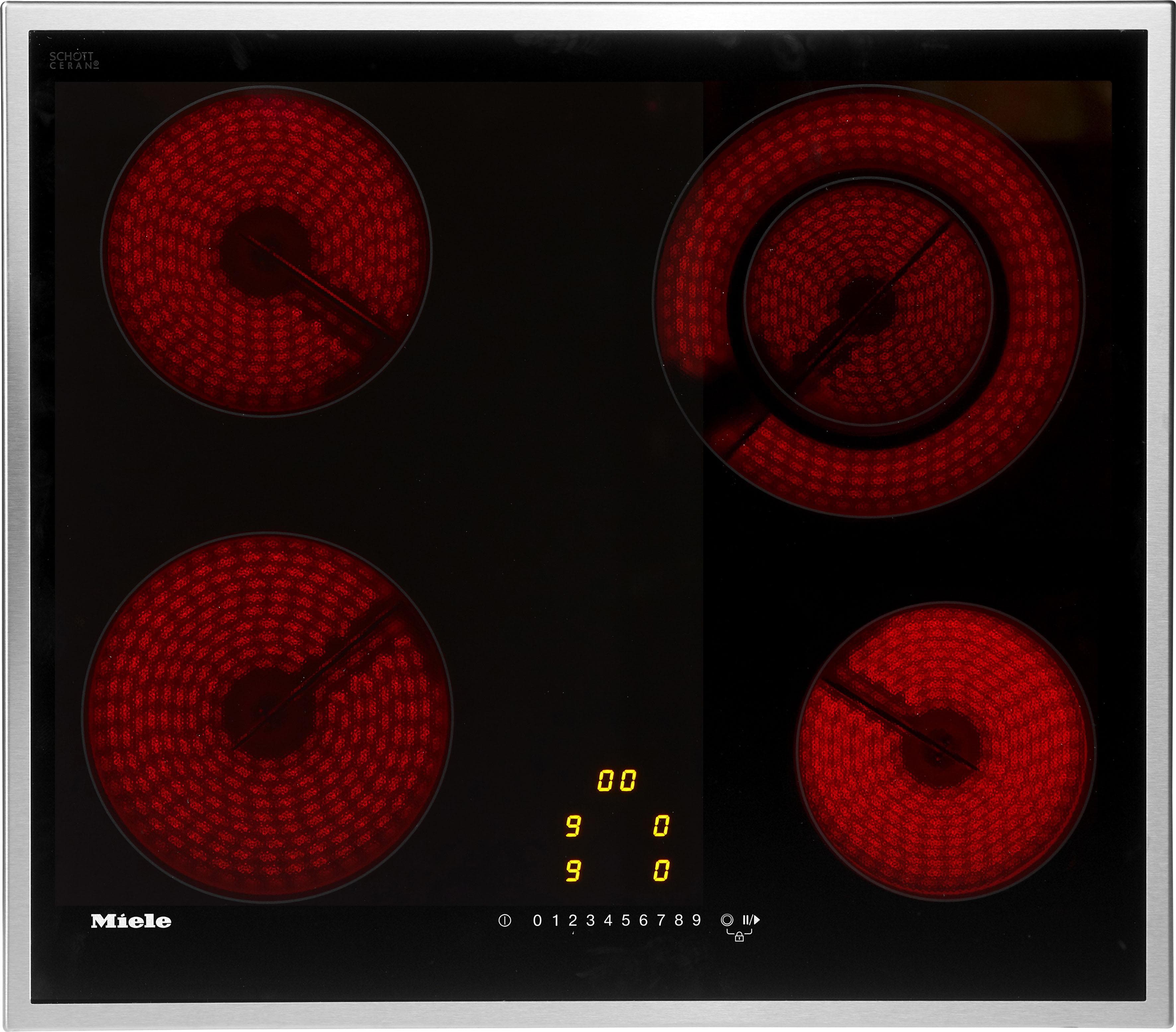 MIELE Elektro-Kochfeld Schwarz Touch-Slider-Bedienung