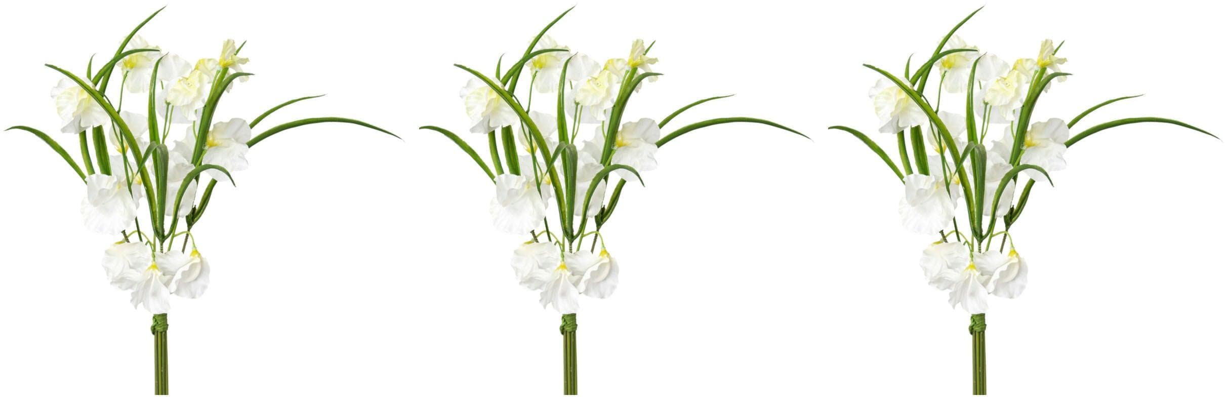 Creativ Green Kunstblume Wicken-Bouquet Pink 3er Set