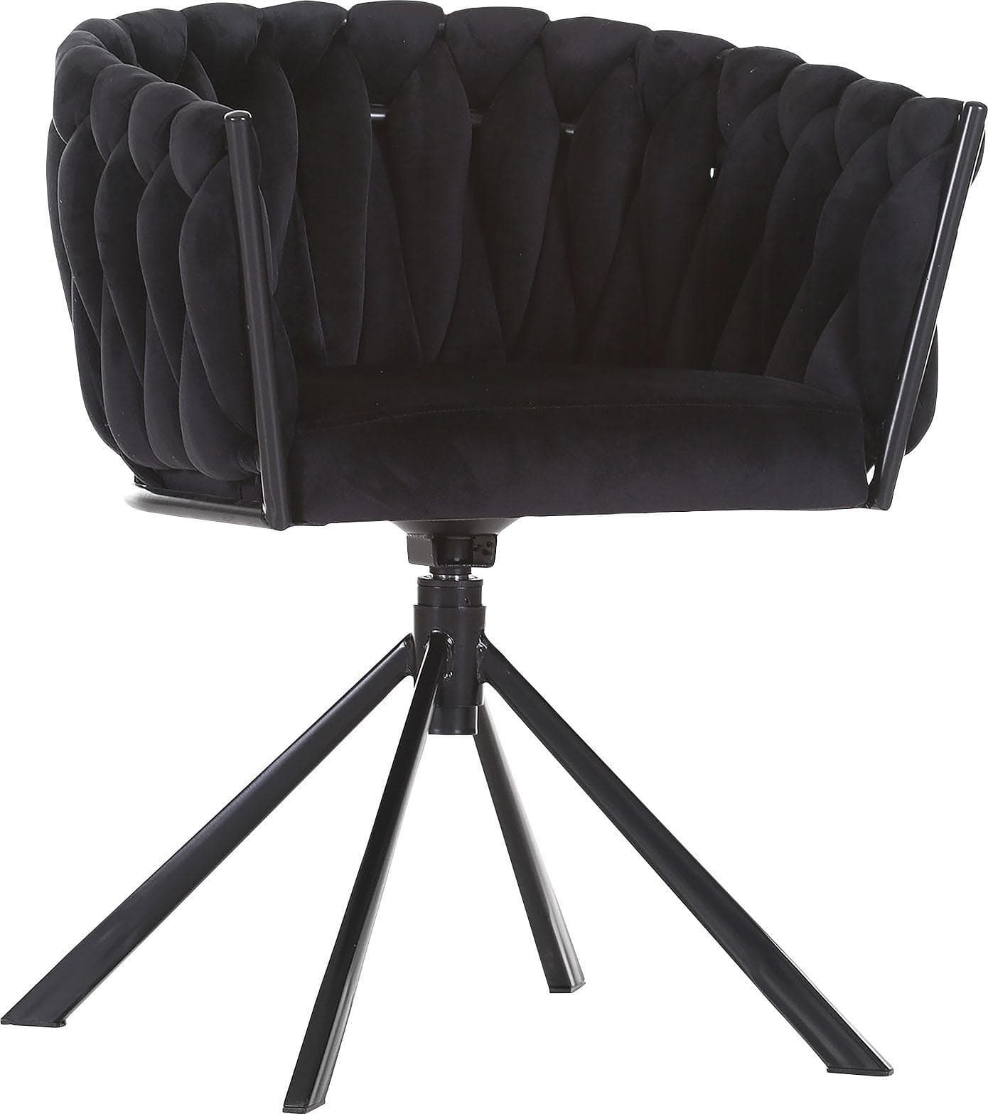 GUTMANN FACTORY Drehsessel Schwarz Gepolstert