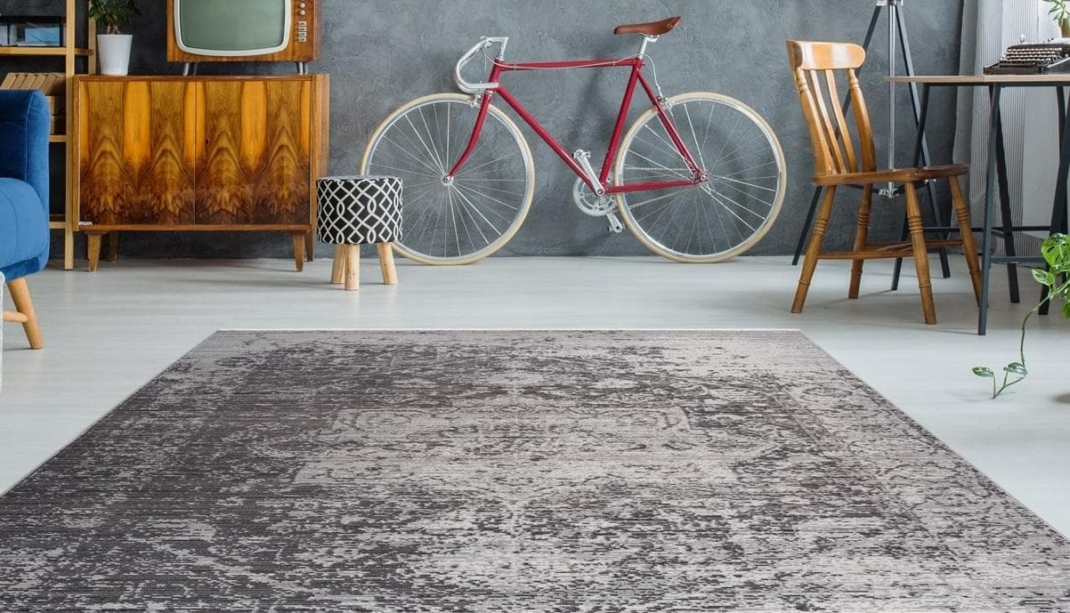 Vintage Teppich in Braun und Beige, 200x290 cm