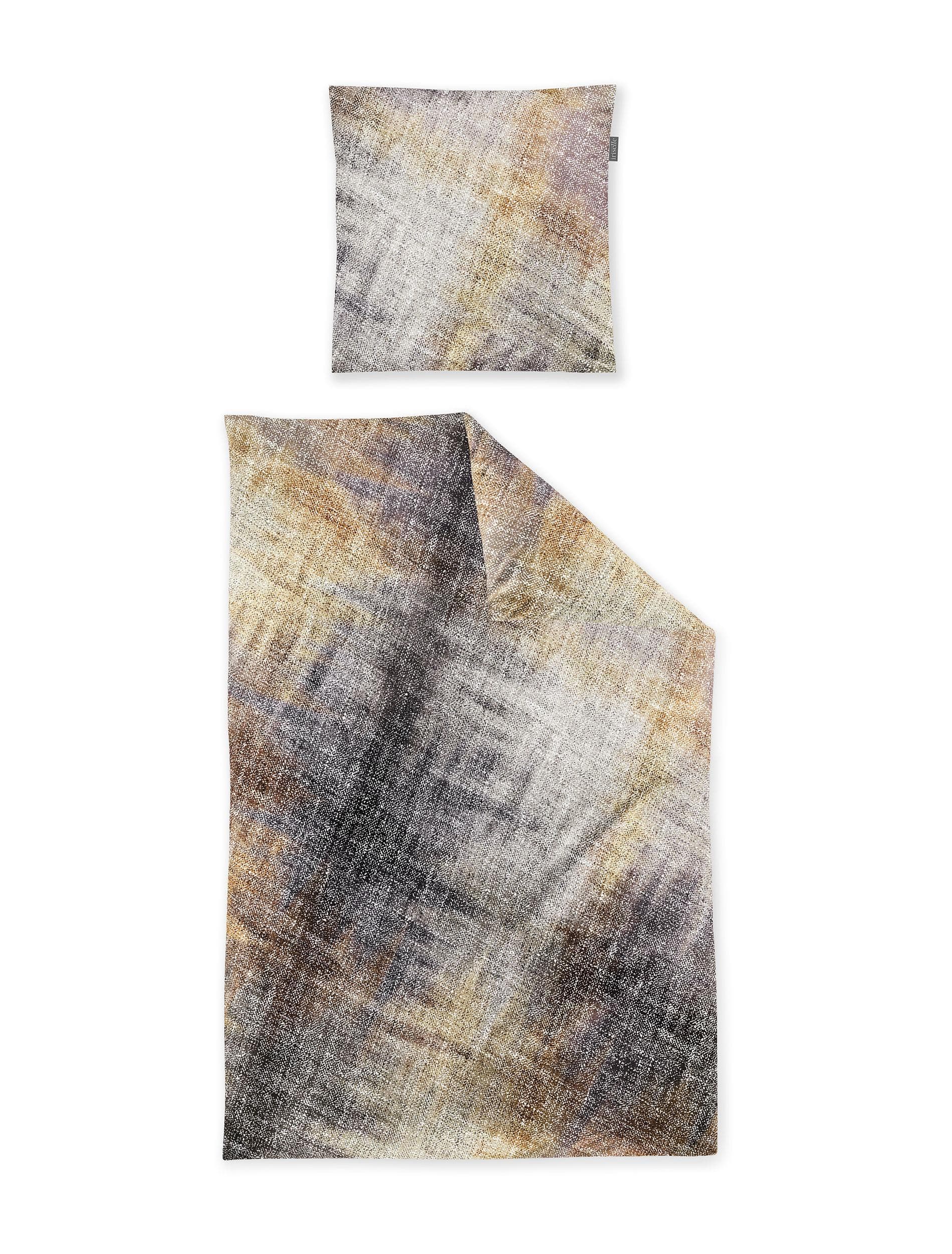 Kuschelige Bettwäsche aus 100% Baumwolle, grau