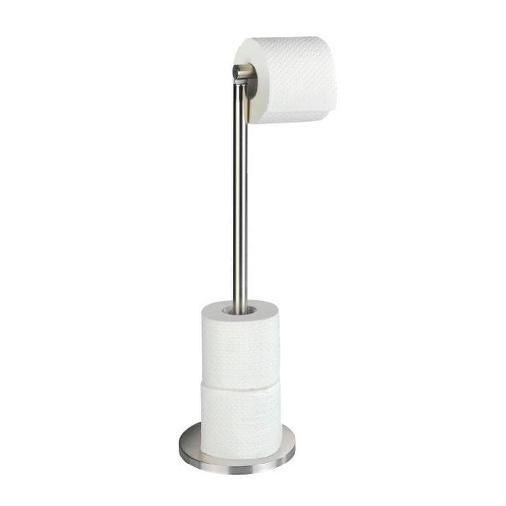 WENKO Toilettenpapierhalter Stehend: Platzsparend & Stilvoll in Edelstahl