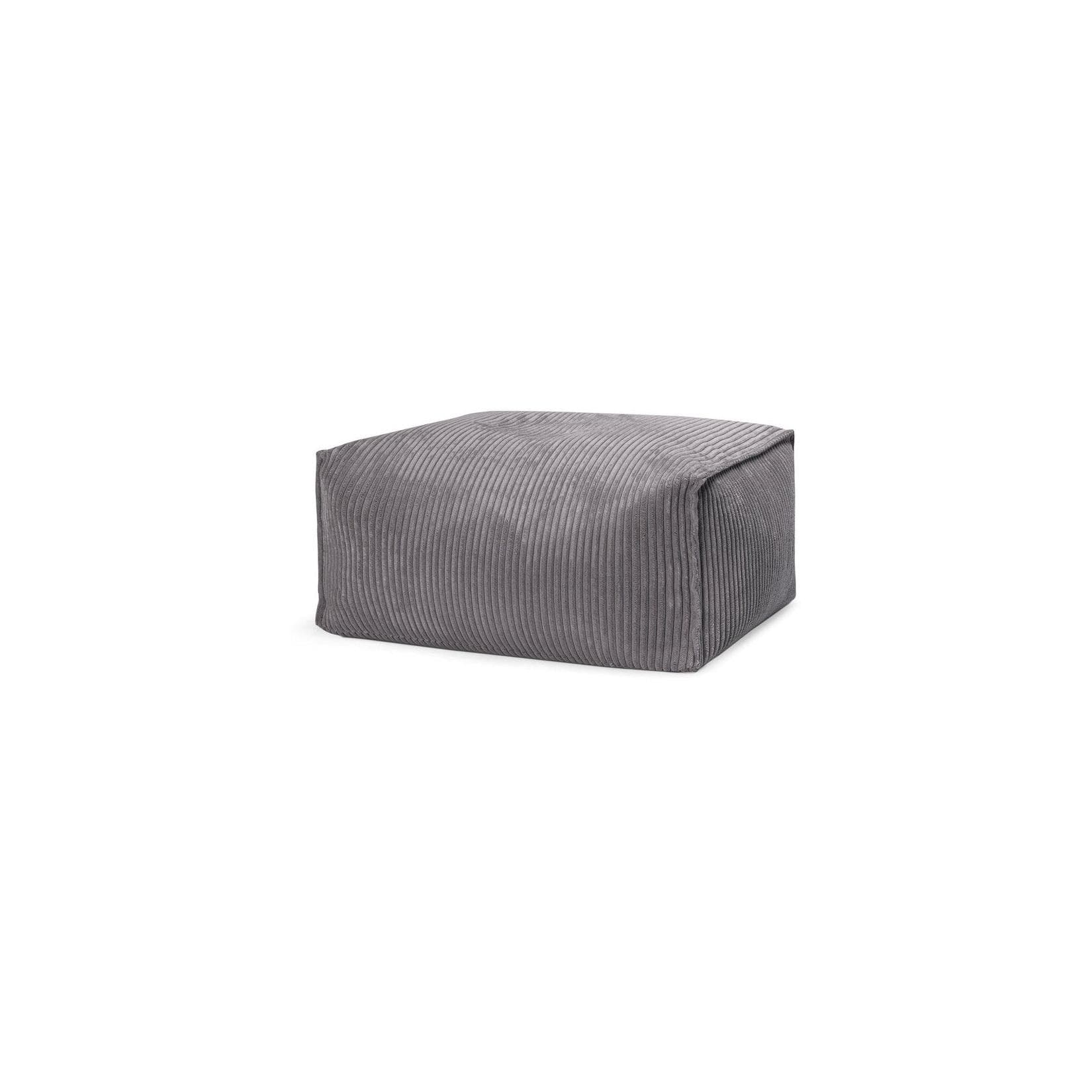 Roll Shara Grau in Cord-Optik Anthrazit Sitzsack
