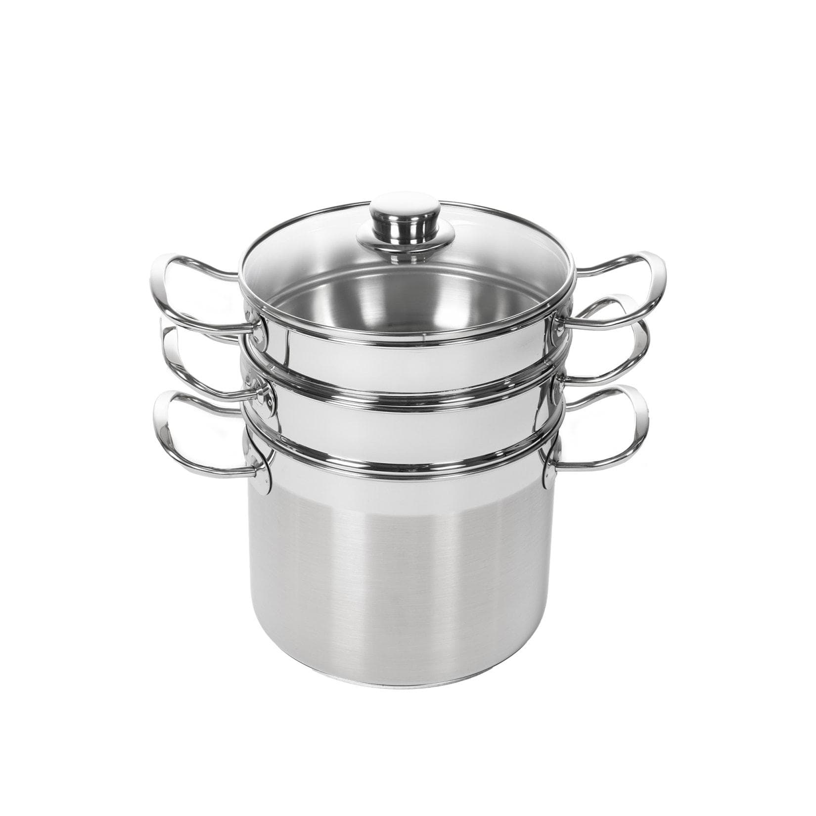 Pinti Inox GRANVAPORE PIU 4-tlg. Edelstahl Dampf Kochtopf 5 l
