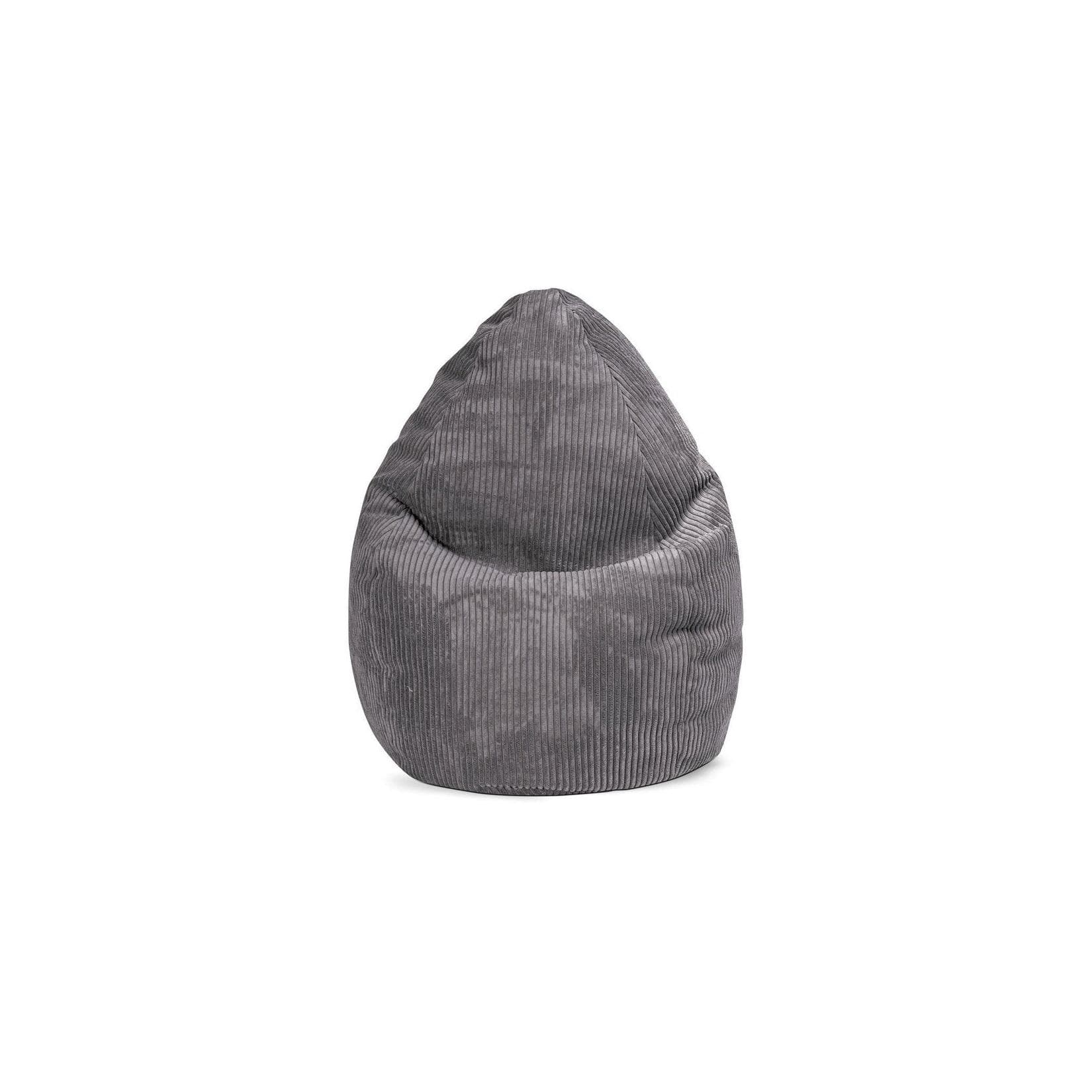 Magma Heimtex Sitzsack BeanBag Shara XL 220 Liter Anthrazit Retro-Cord