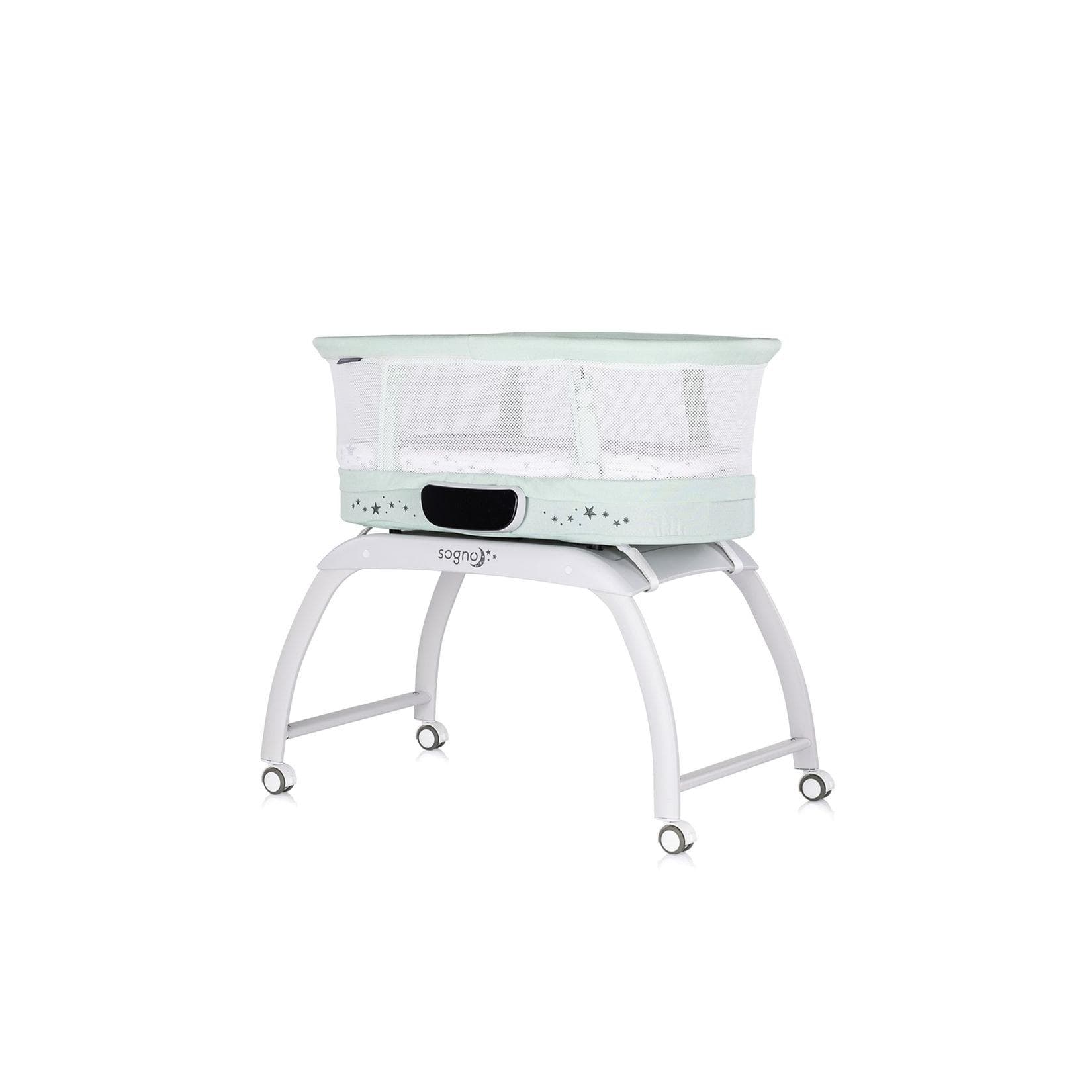 Chipolino Beistellbett Sogno 2 in 1 Spieltisch Fernbedienung Waage Grün