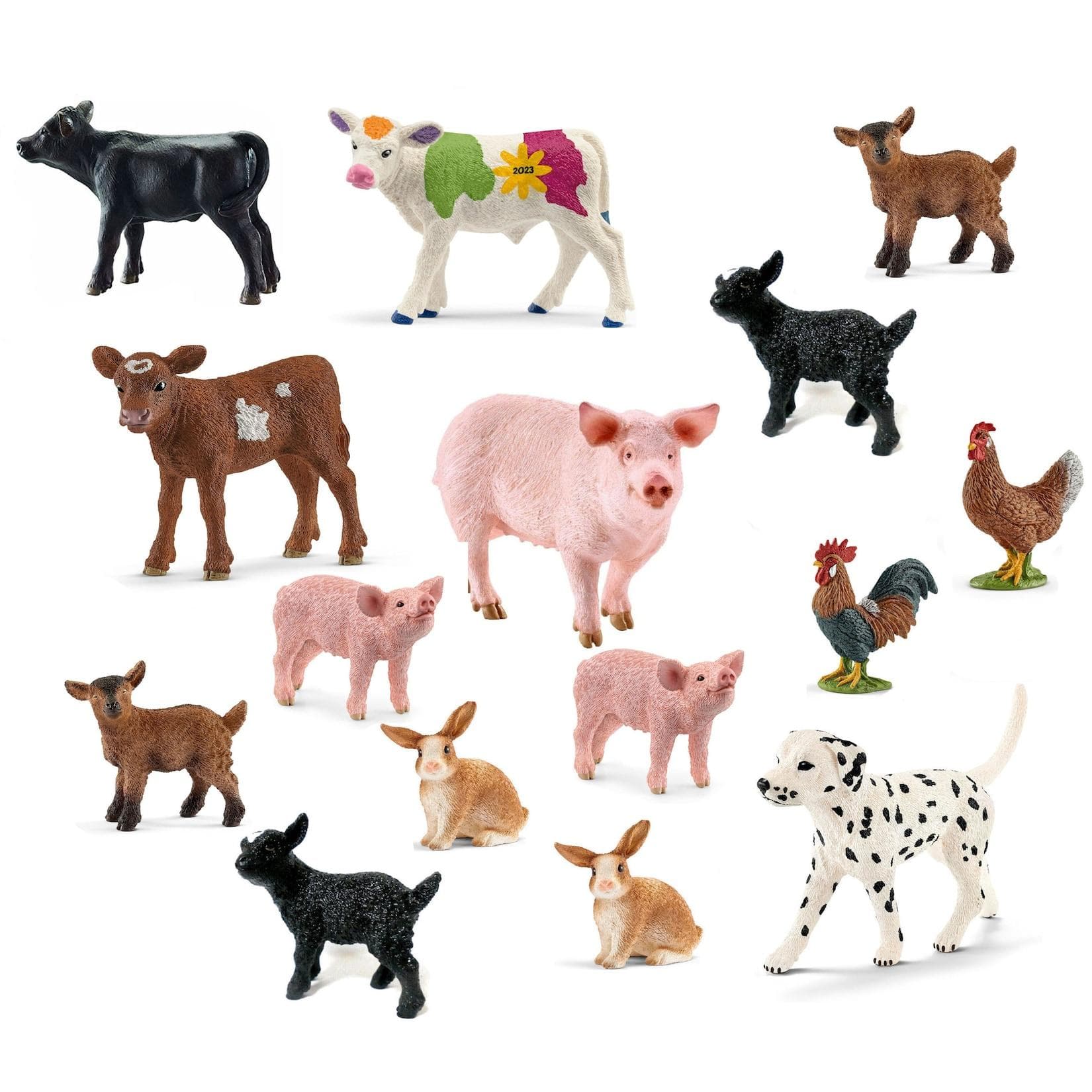 Schleich Tierfiguren Bauernhof-Set 15 Tiere