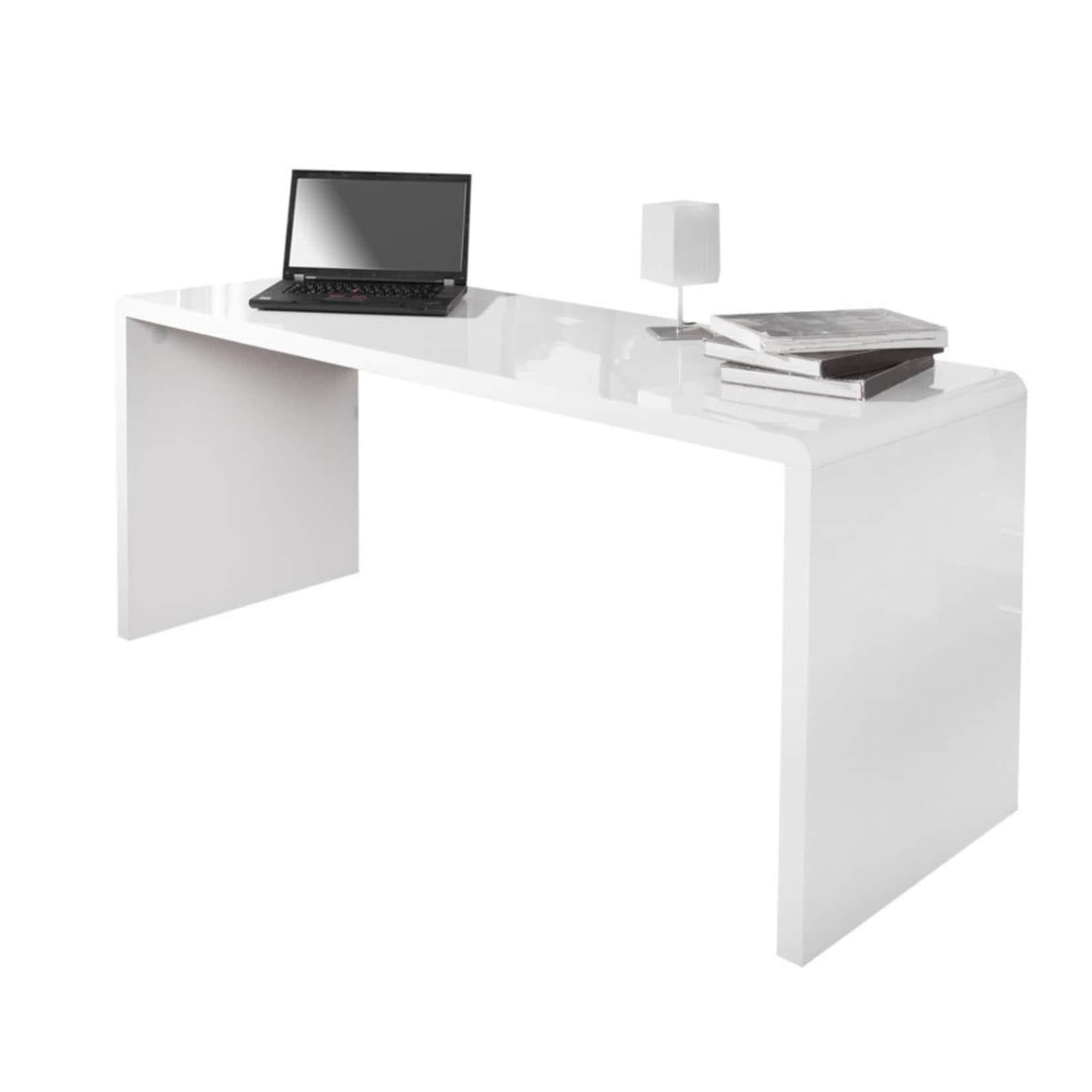 riess-ambiente Schreibtisch FAST TRADE Weiß Hochglanz Modern Design Home Office