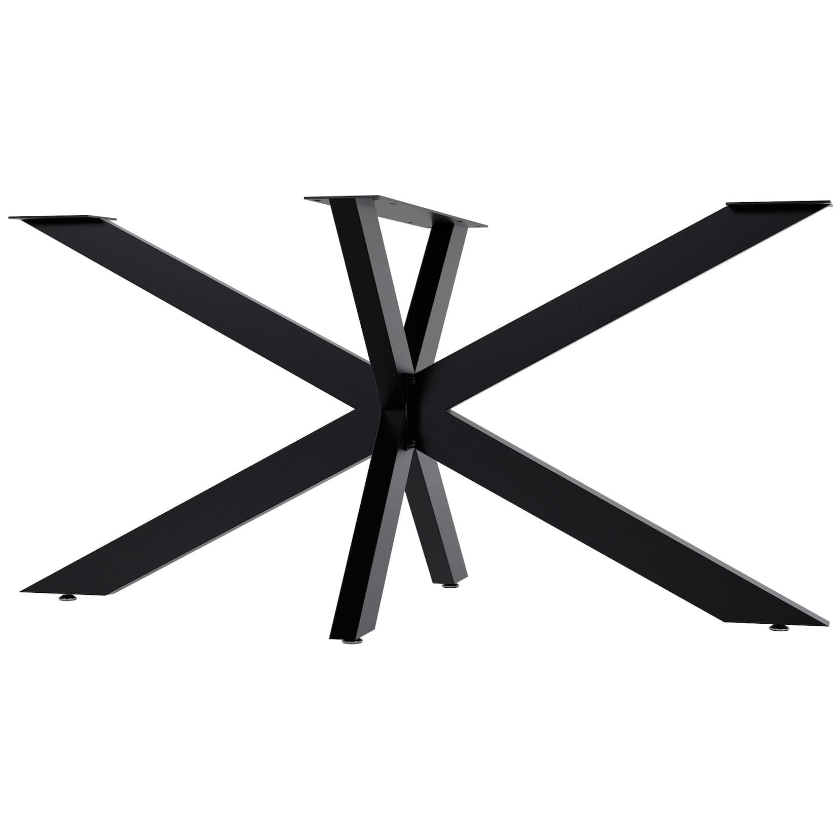 CLP Tischbeine Hardwick I Tischkufen für DIY-Tische mit Höhe 71 cm I Sternförmiges Tischgestell aus pulverbeschichtetem Stahl