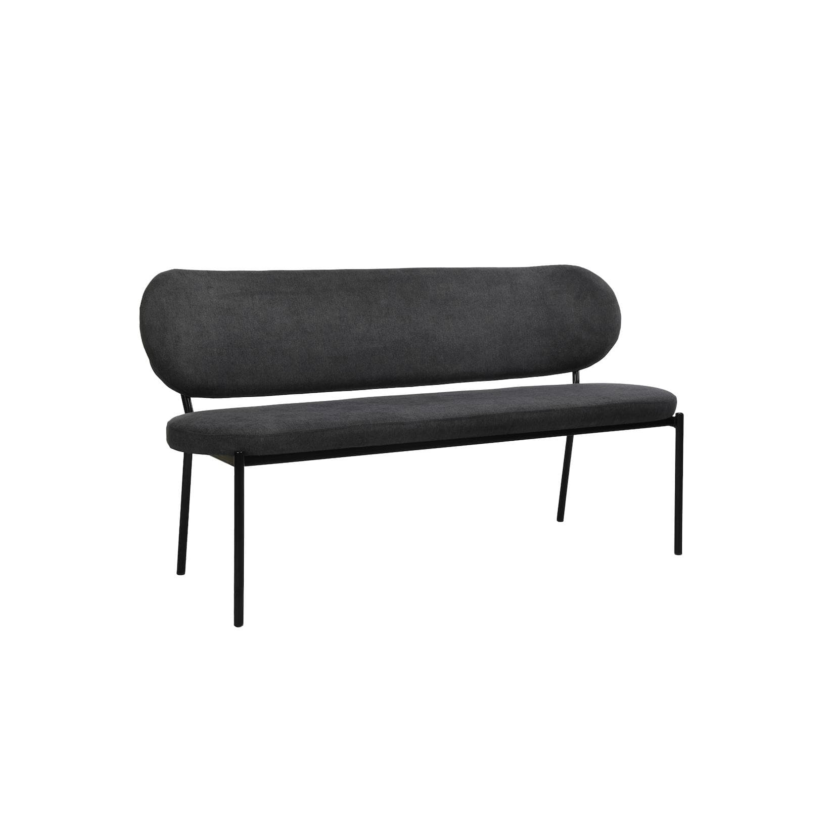Jersey Sitzbank mit Rückenlehne und Webstoff-Bezug