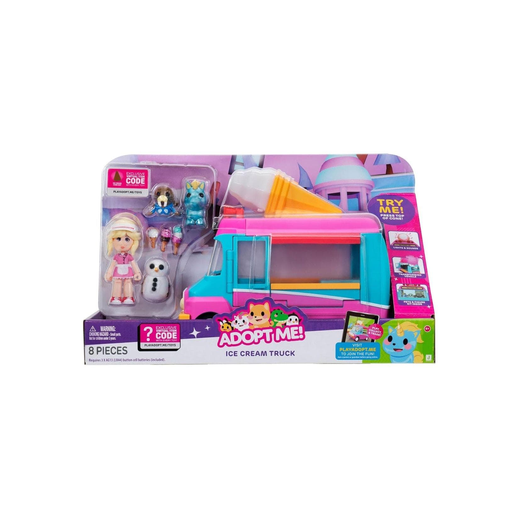 Jazwares AME0147 Adopt Me Eiswagen mit Licht und Sound