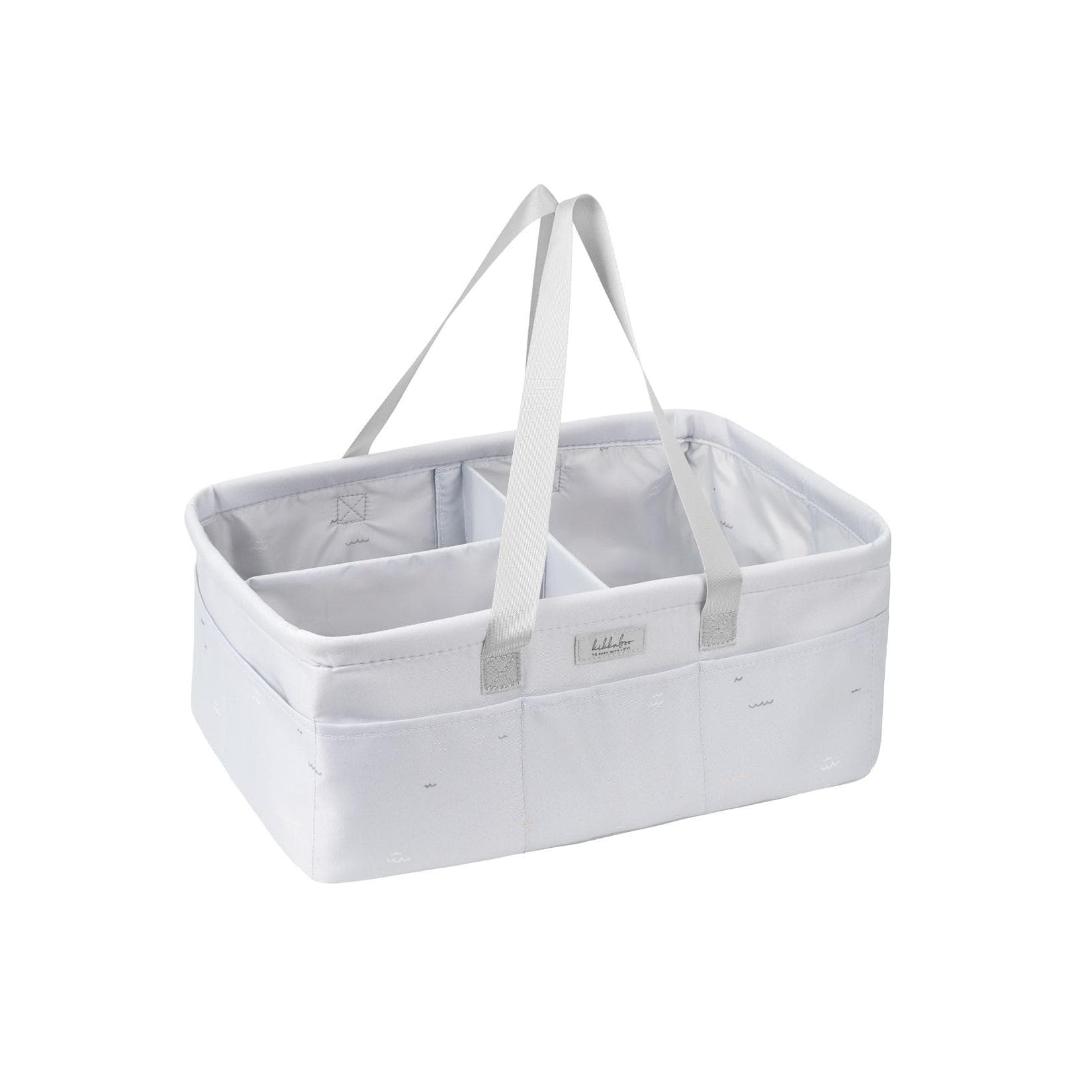 Kikkaboo Wickeltasche Korb Windelorganizer faltbar weiß