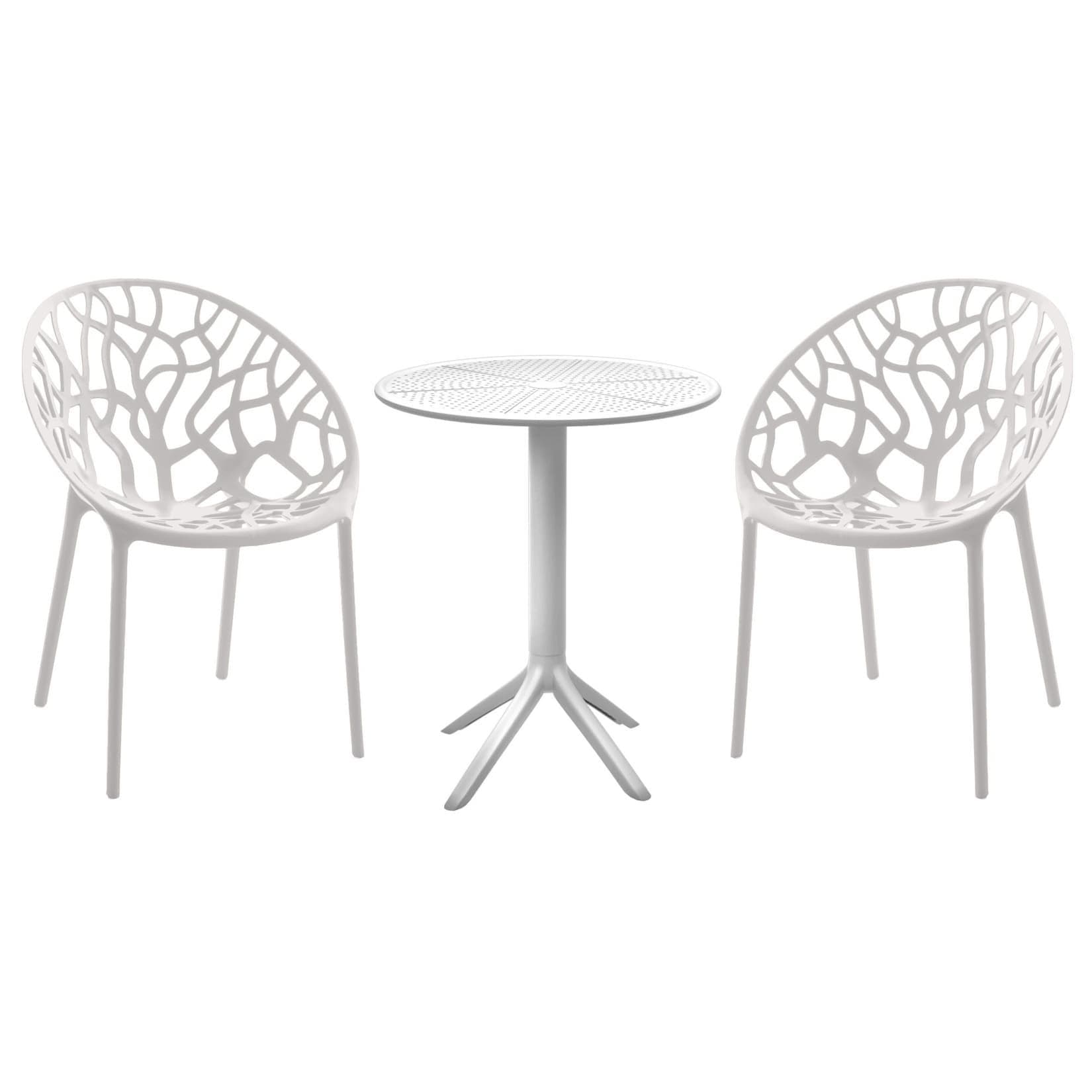 CLP Essgruppe Hoscana Weiß UV-beständig Kunststoff