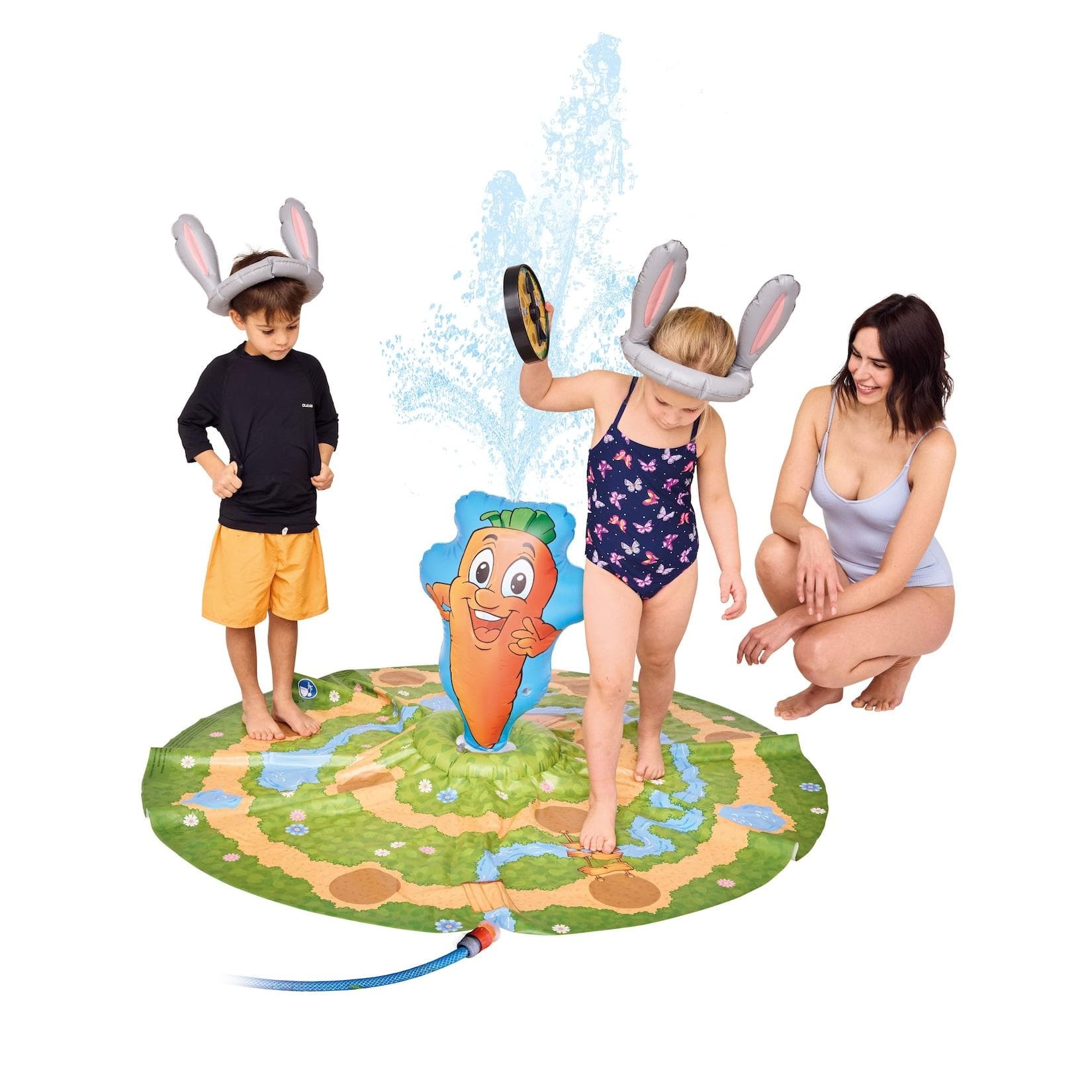 Happy People 16694 - Lotti Karotti Sprinklermatte - Das erfrischende Hasenrennen