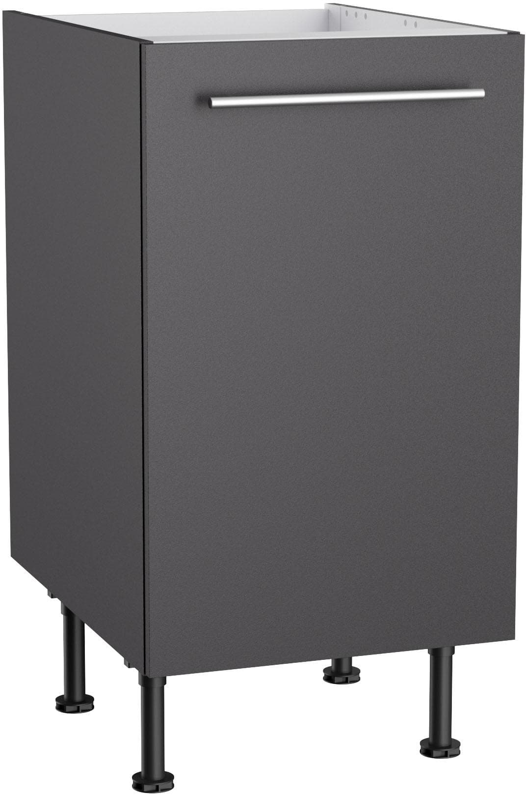 Kochstation Spülenschrank KS-Bern2 Anthrazit 45cm Holzwerkstoff
