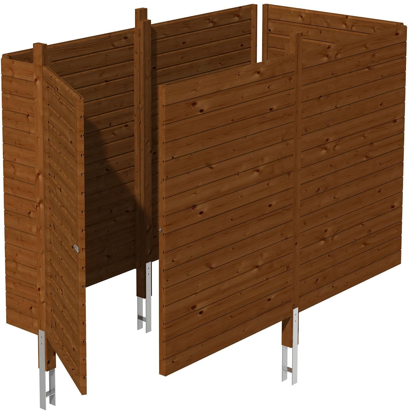 Carport-Geräteraum SKANHOLZ "Abstellraum C1" Braun Holzwerkstoff