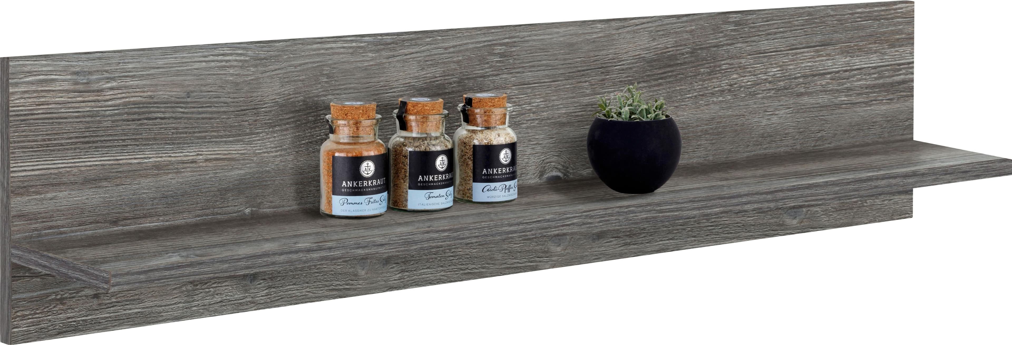 Wandboard Kochstation KS-Virginia Braun Eiche Vintage Holzwerkstoff