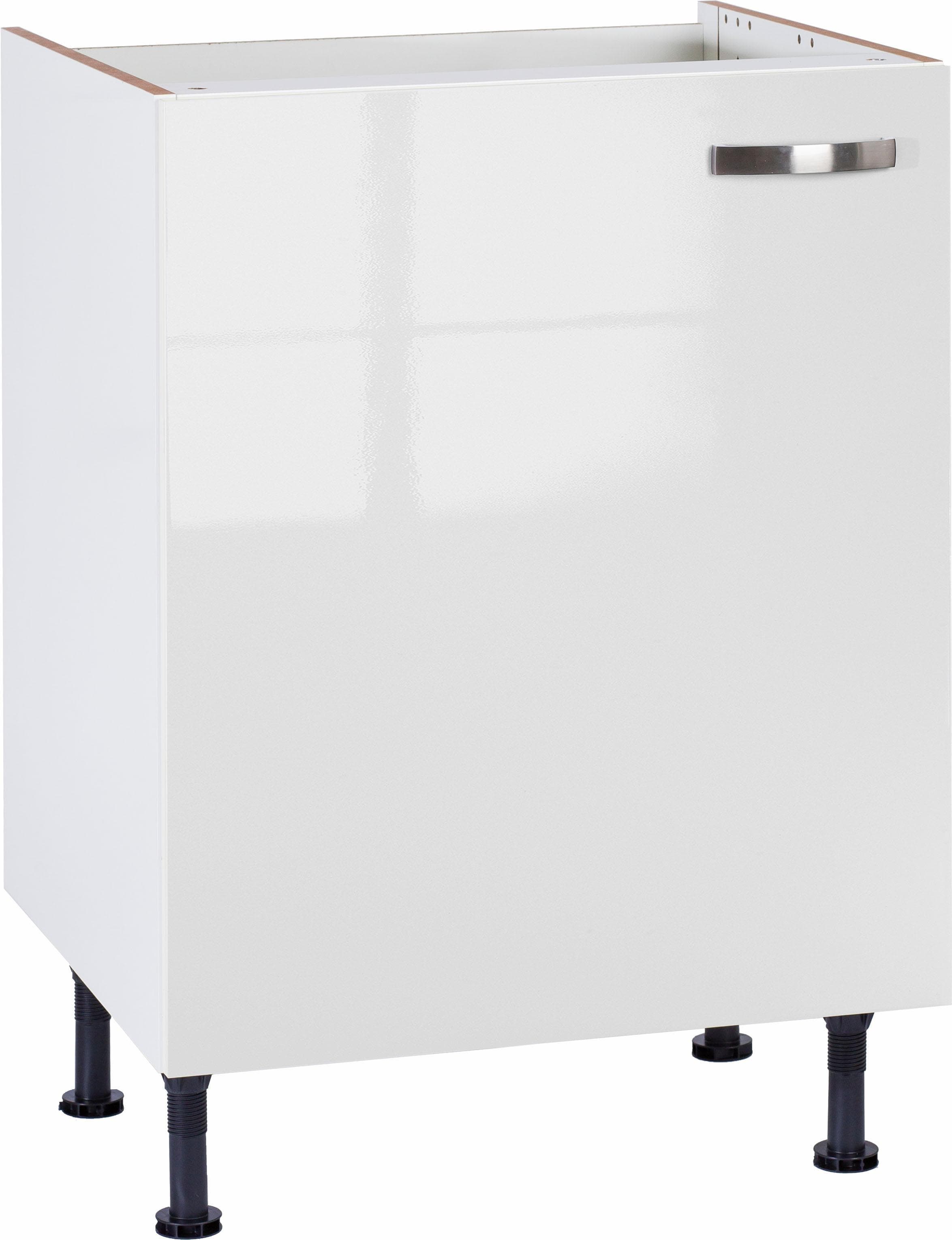 Spülenschrank KS-Cara Weiß Glanz Soft-Close 60cm