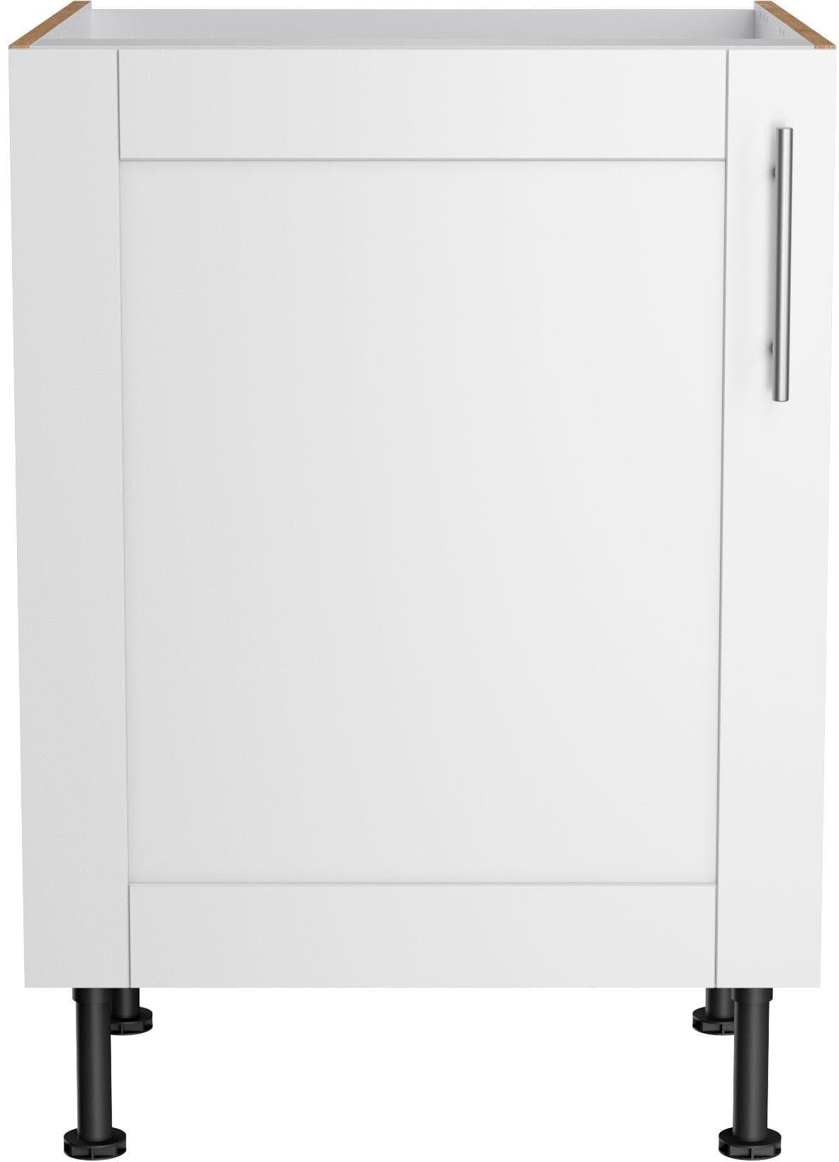 OPTIFIT Spülenschrank Ahus - Robuster Metallgriff, Landhausstil