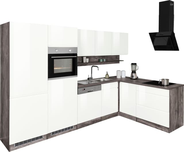 L-förmige Küche Virginia - moderne Ausstattung ohne Elektrogeräte