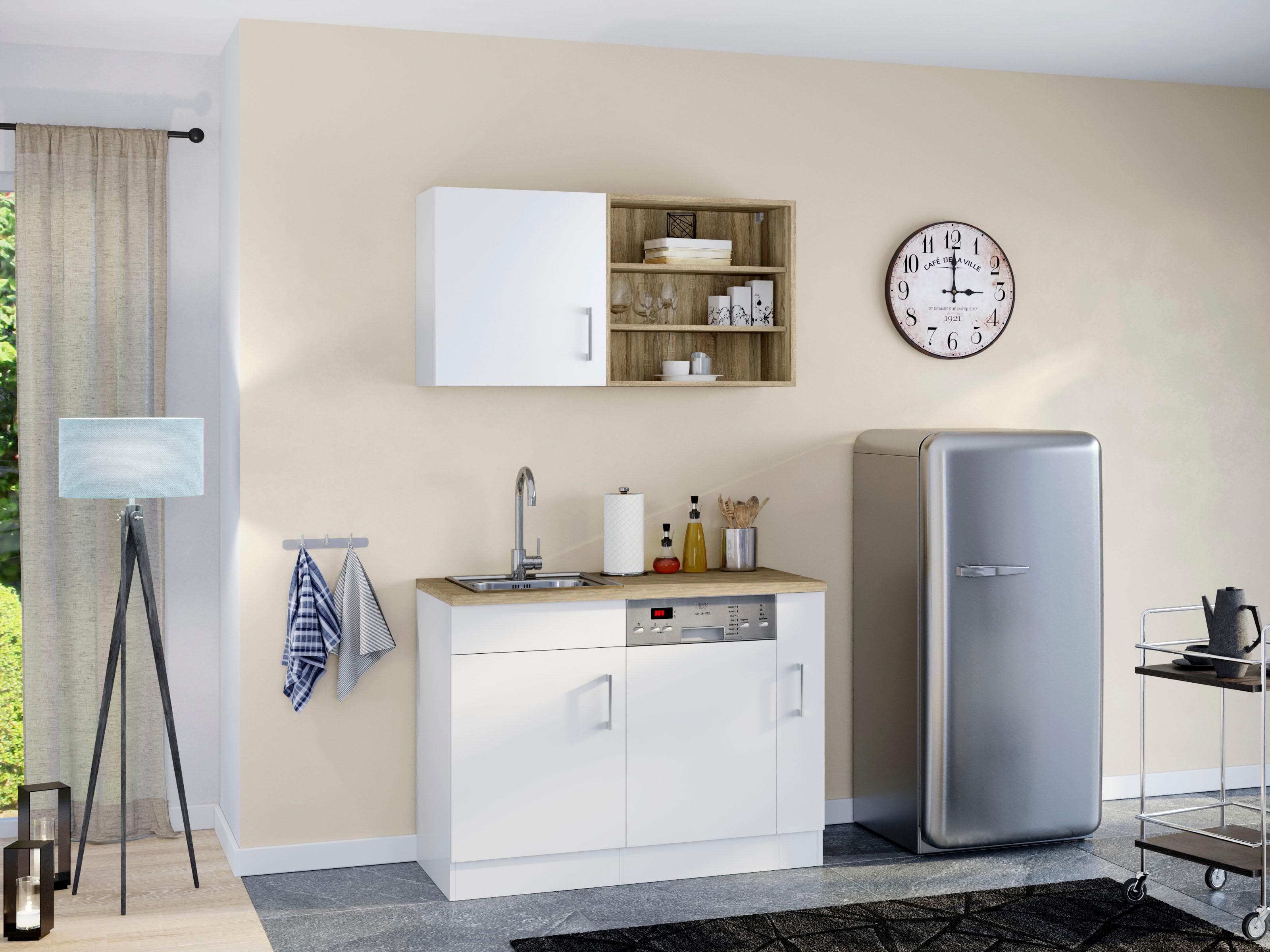 KOCHSTATION Pantryküche KS-Mali mit E-Geräten - Hochwertig & Kompakt