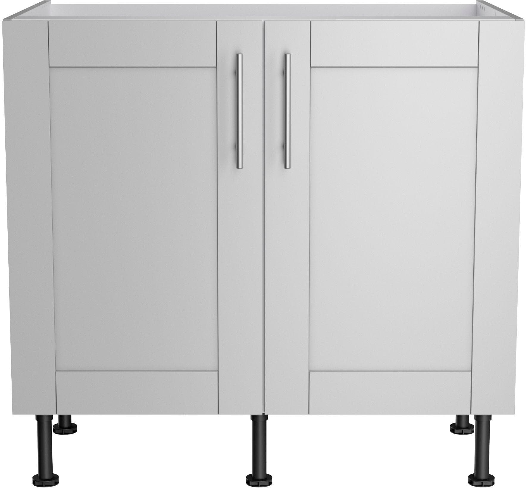 Kochstation Spülenschrank KS-Ahus Grau Wildeiche 90cm