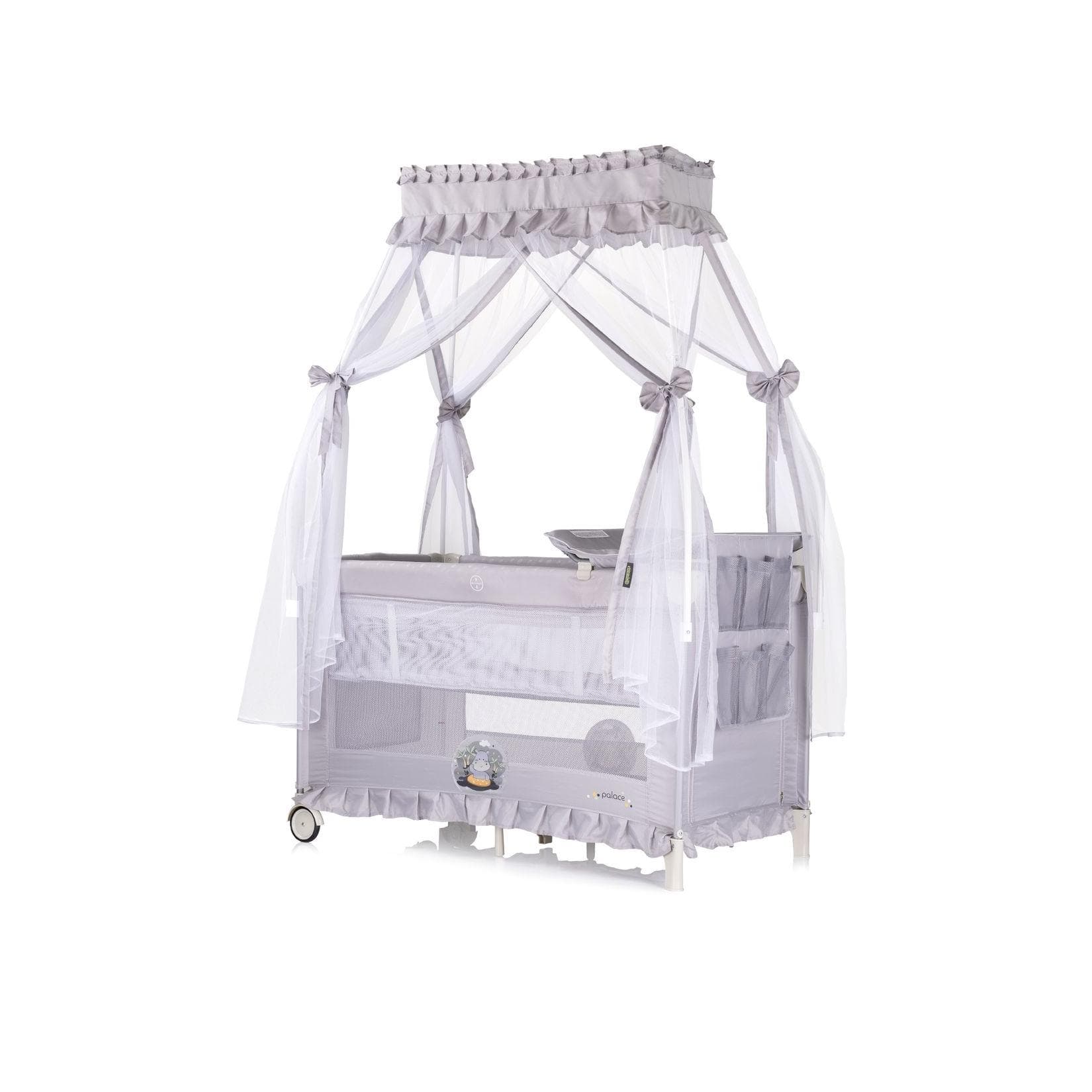 Chipolino Baby-Reisebett Palace mit Baldachin und Moskitonetz