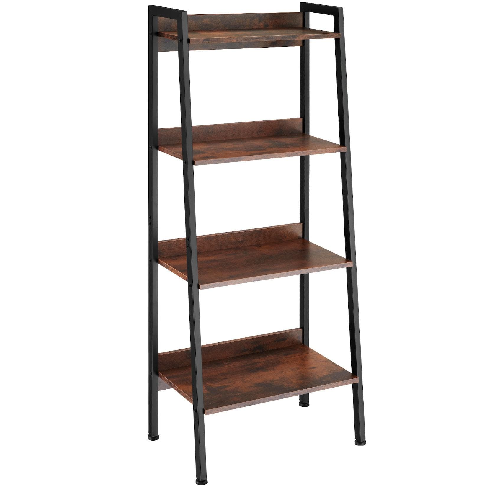 tectake Leiterregal Chatham Industrial Style Braun/Schwarz