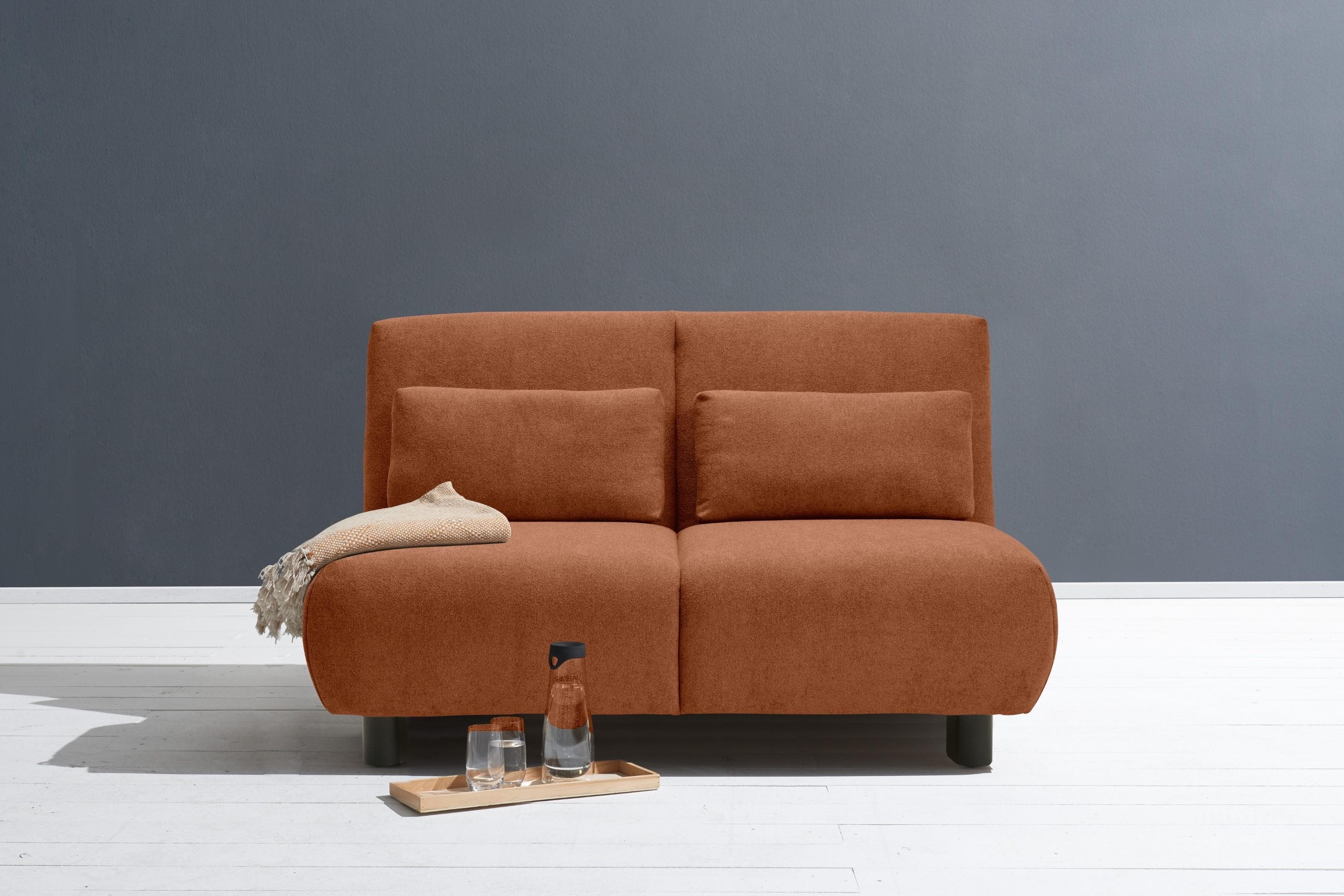 Schlafsofa ELL + ELL "Minou" Orange Kaltschaum
