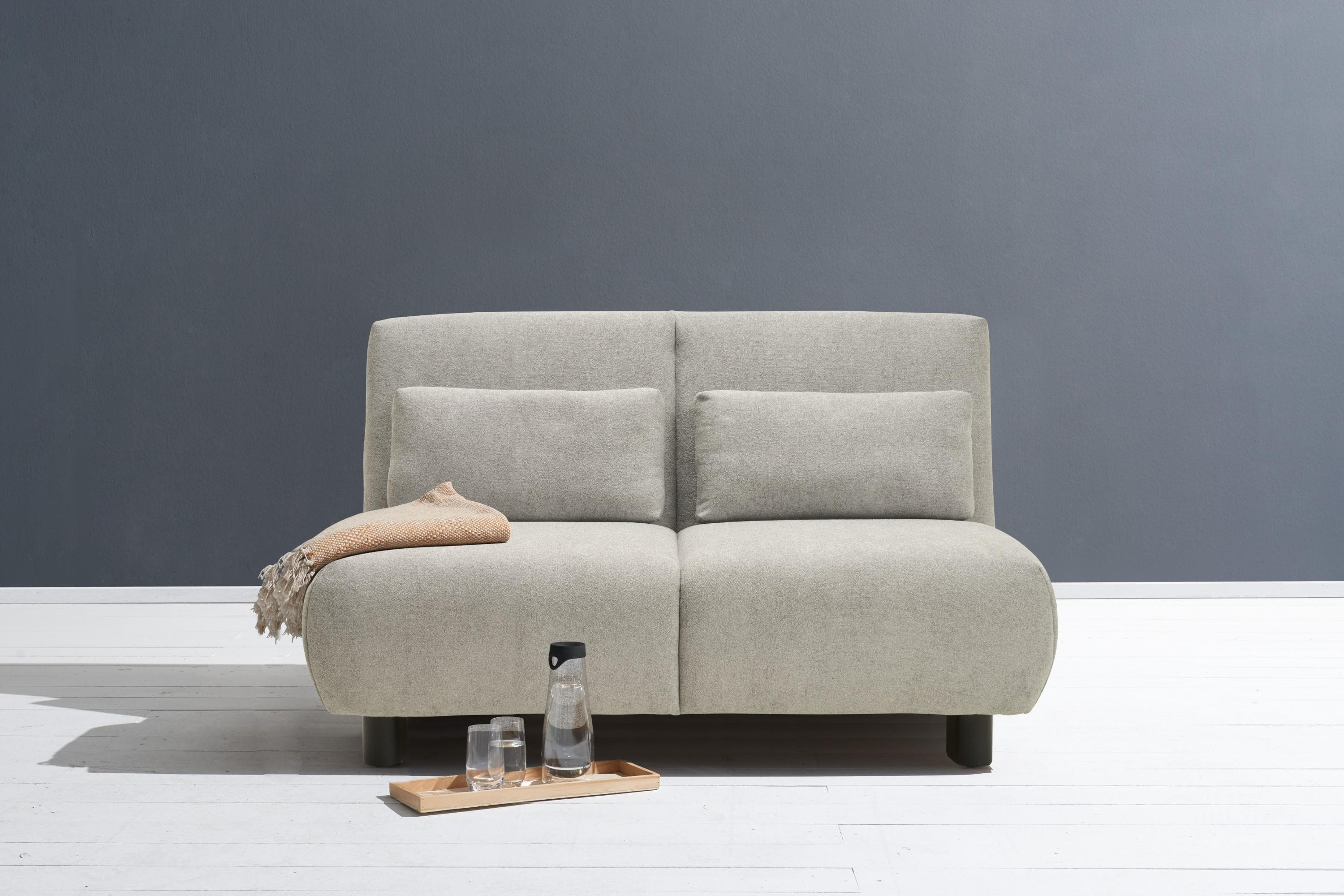 ELL + ELL Schlafsofa Minou Grau